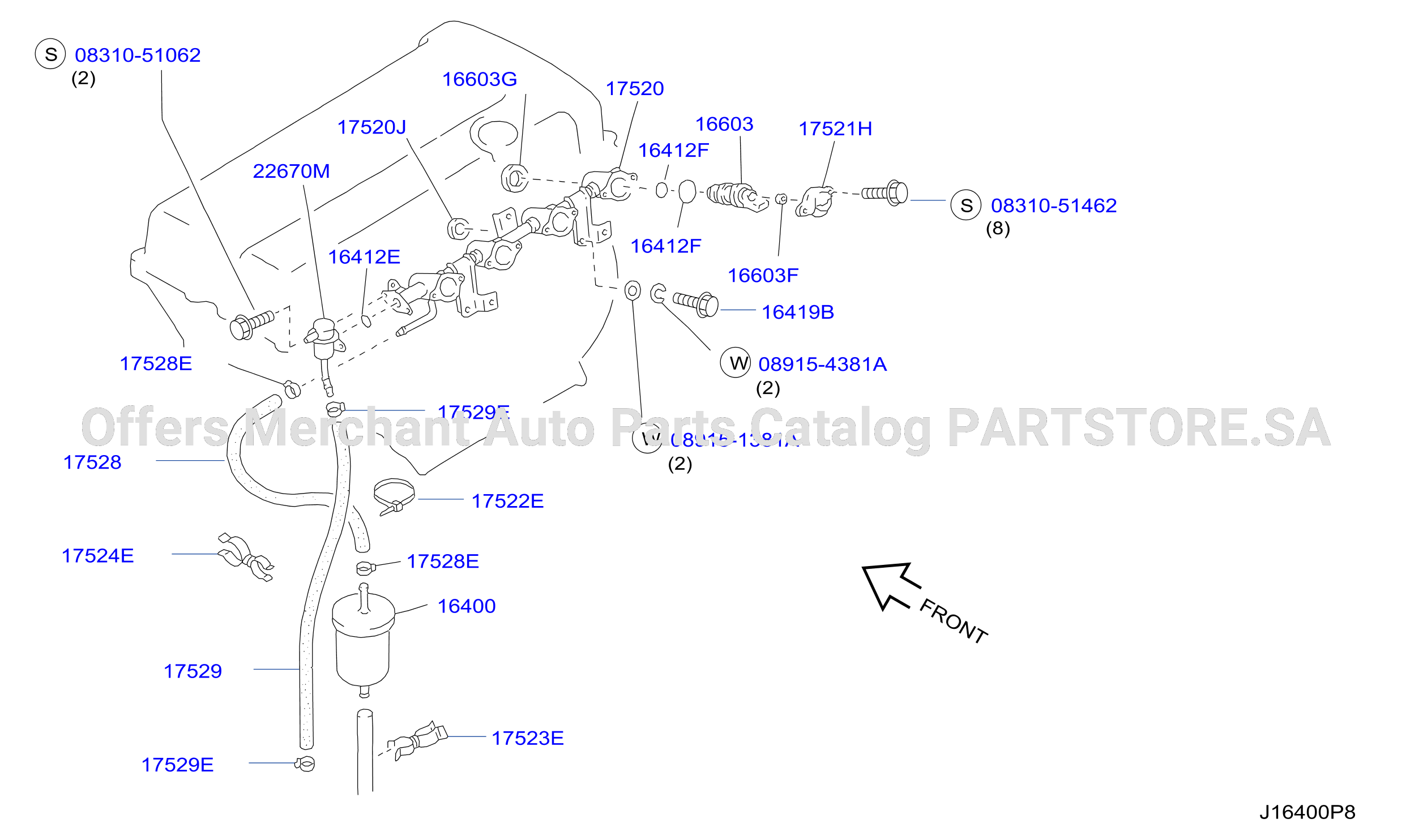 Fuel Strainer Fuel Hose