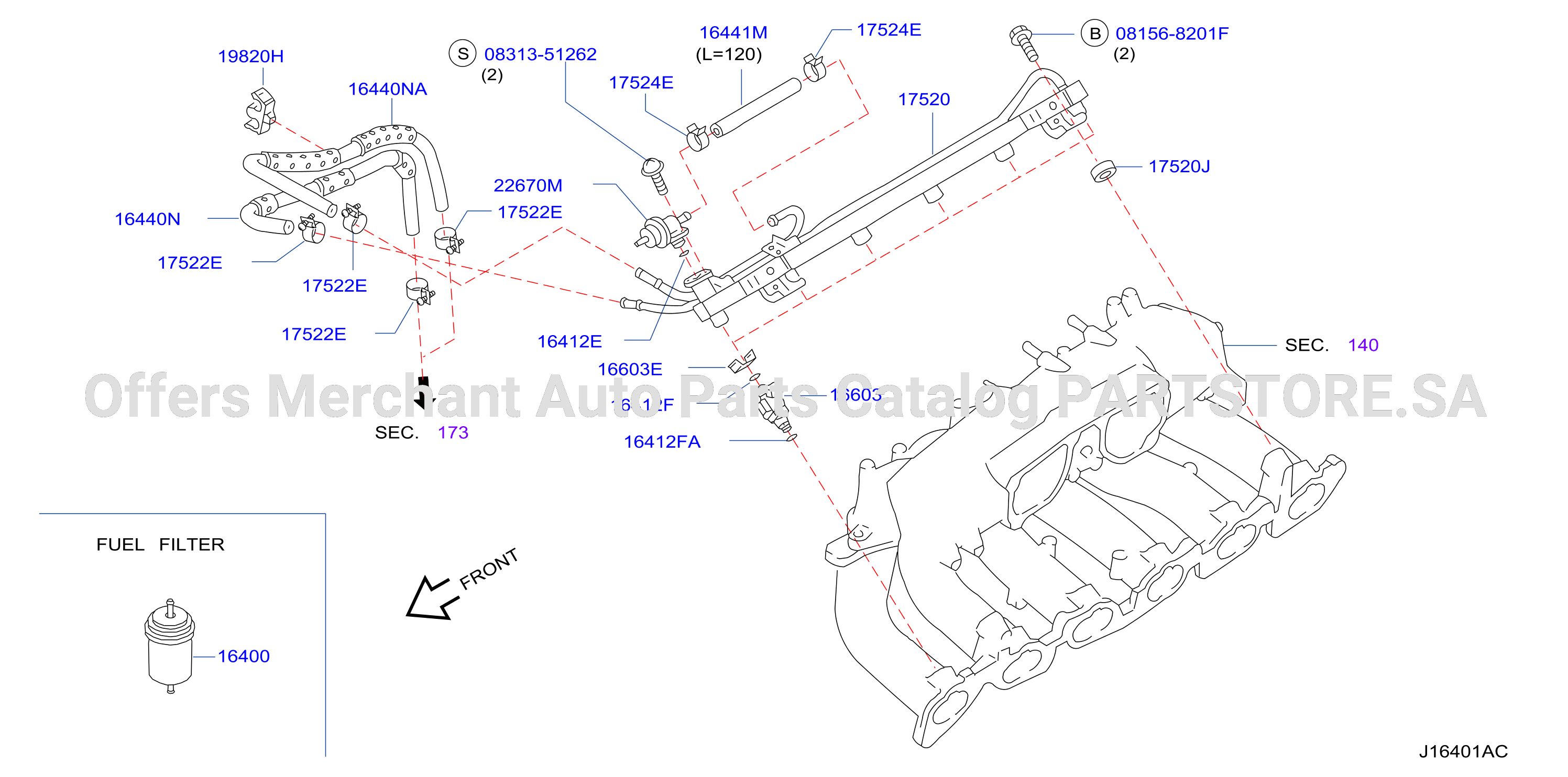 Fuel Strainer Fuel Hose F / Std