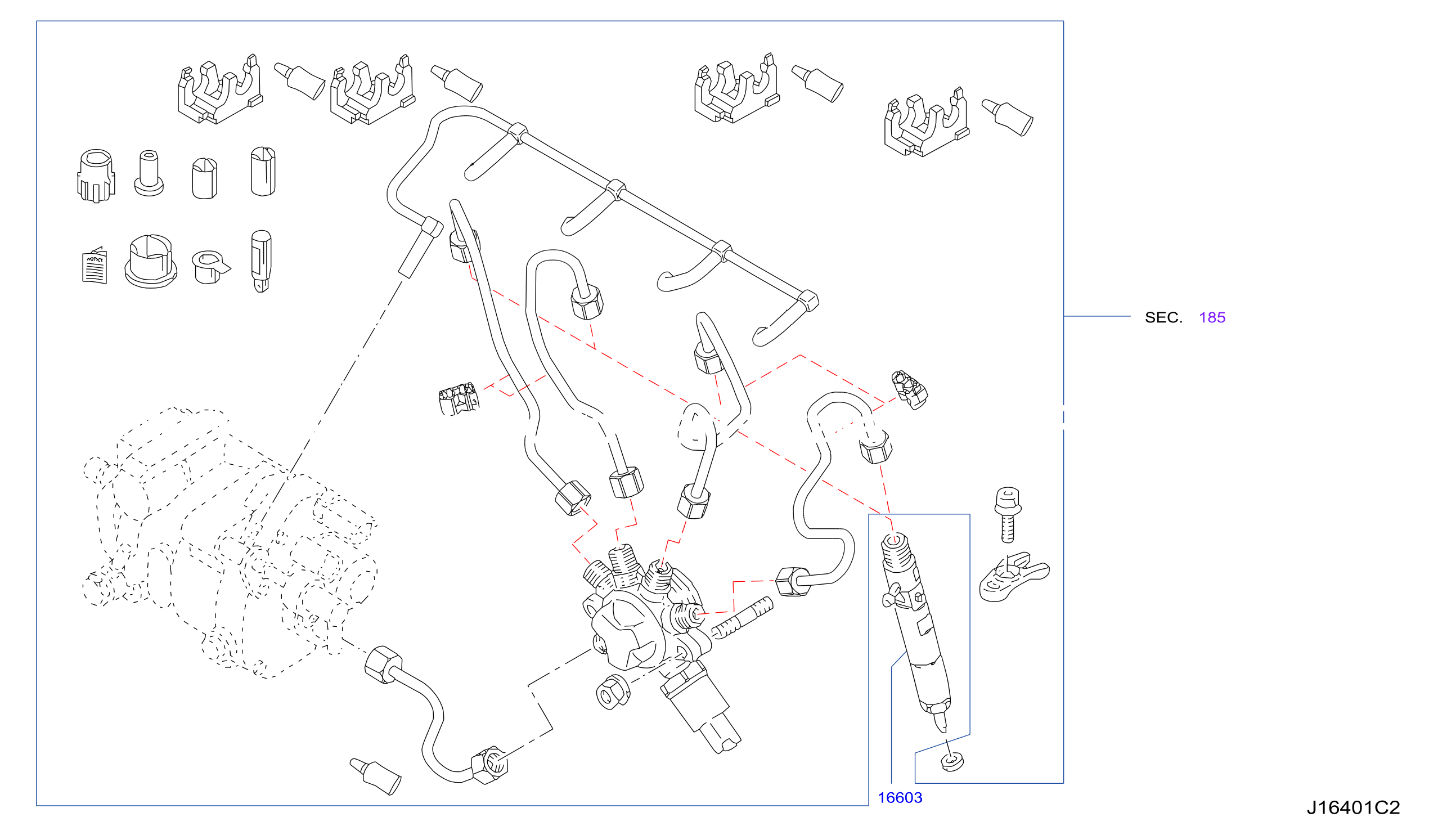 Fuel Strainer Fuel Hose Injection Nozzle