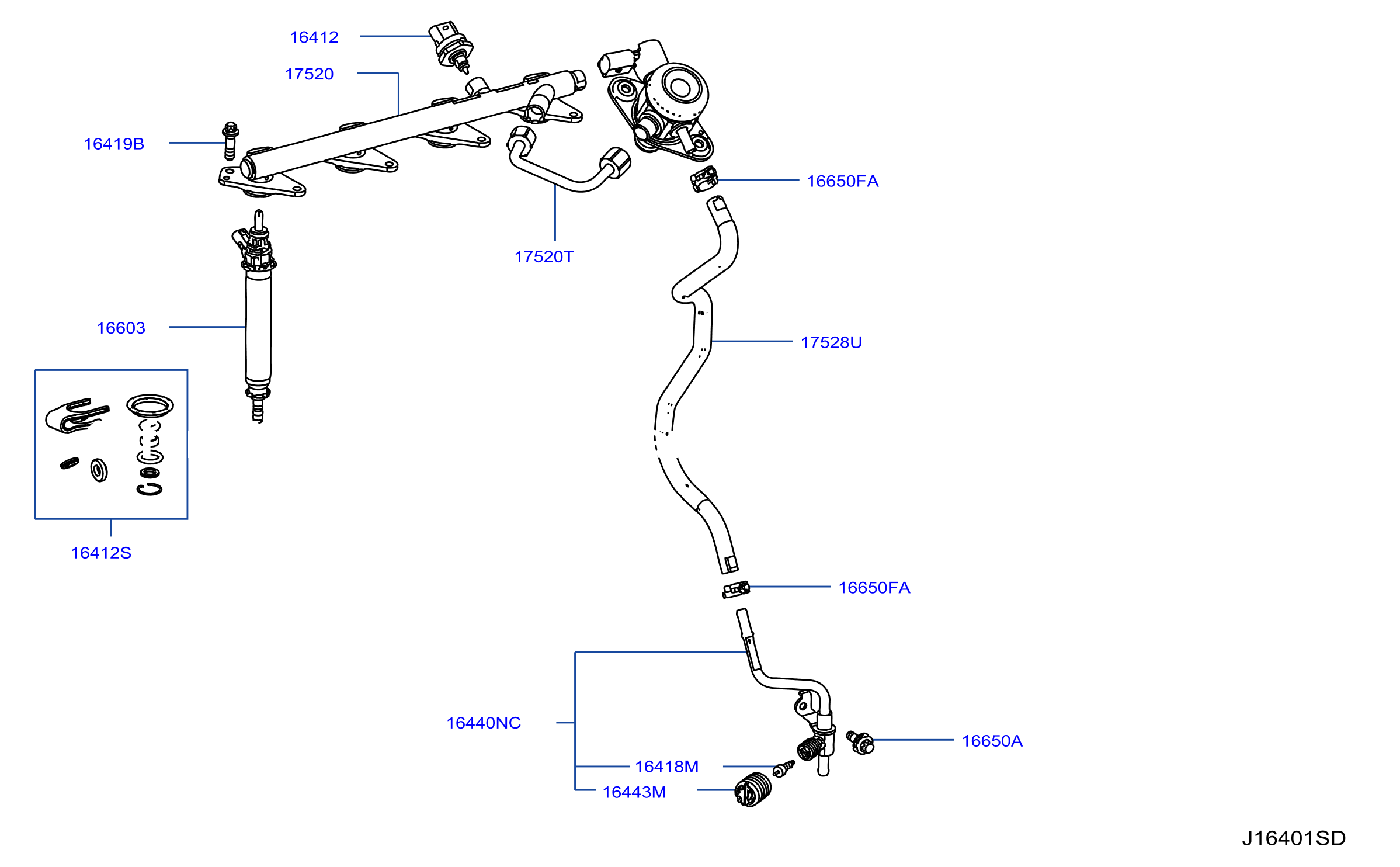 Fuel Strainer Fuel Hose Fuel Distributor Piping