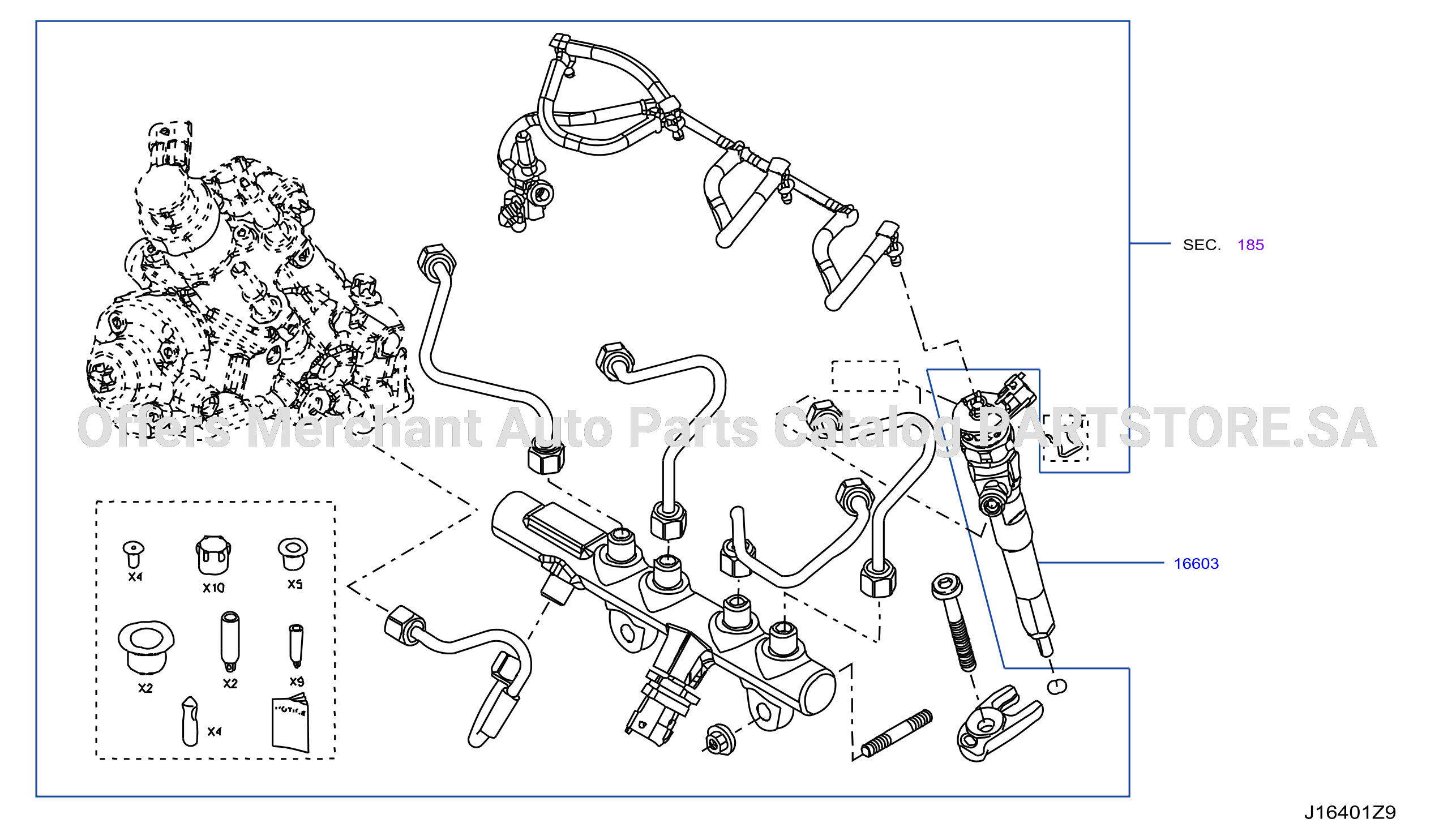 Fuel Strainer Fuel Hose Fuel Injector
