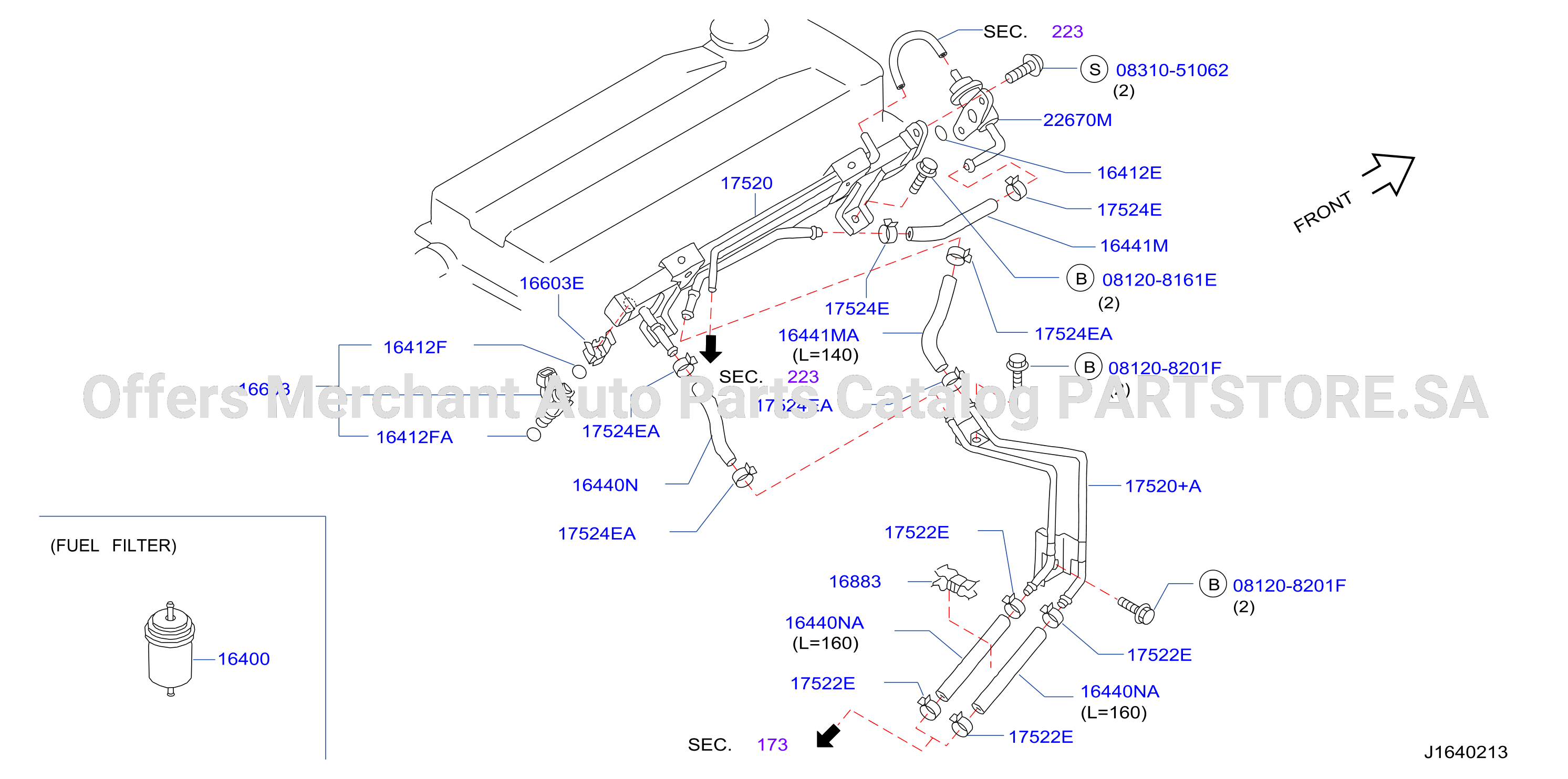 Fuel Strainer Fuel Hose