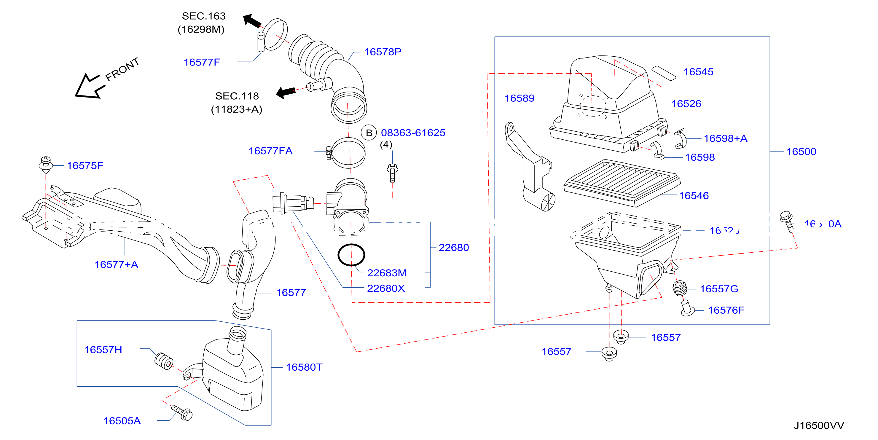Air Cleaner Air Cleaner Mt Without Resonator