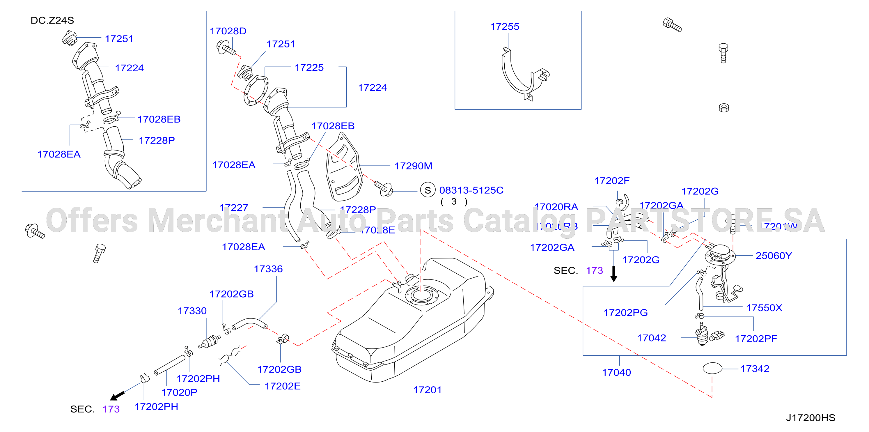 Fuel Tank Tank Hose Filler Tube