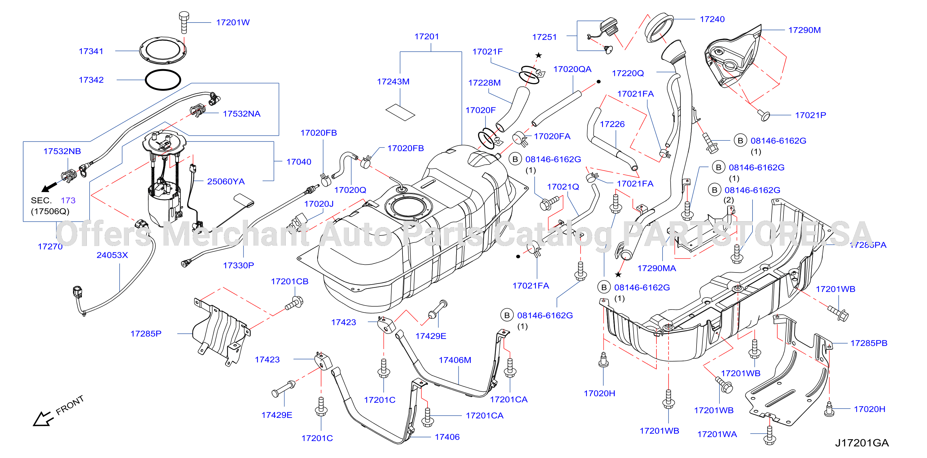 Fuel Tank S / Long Qr25De