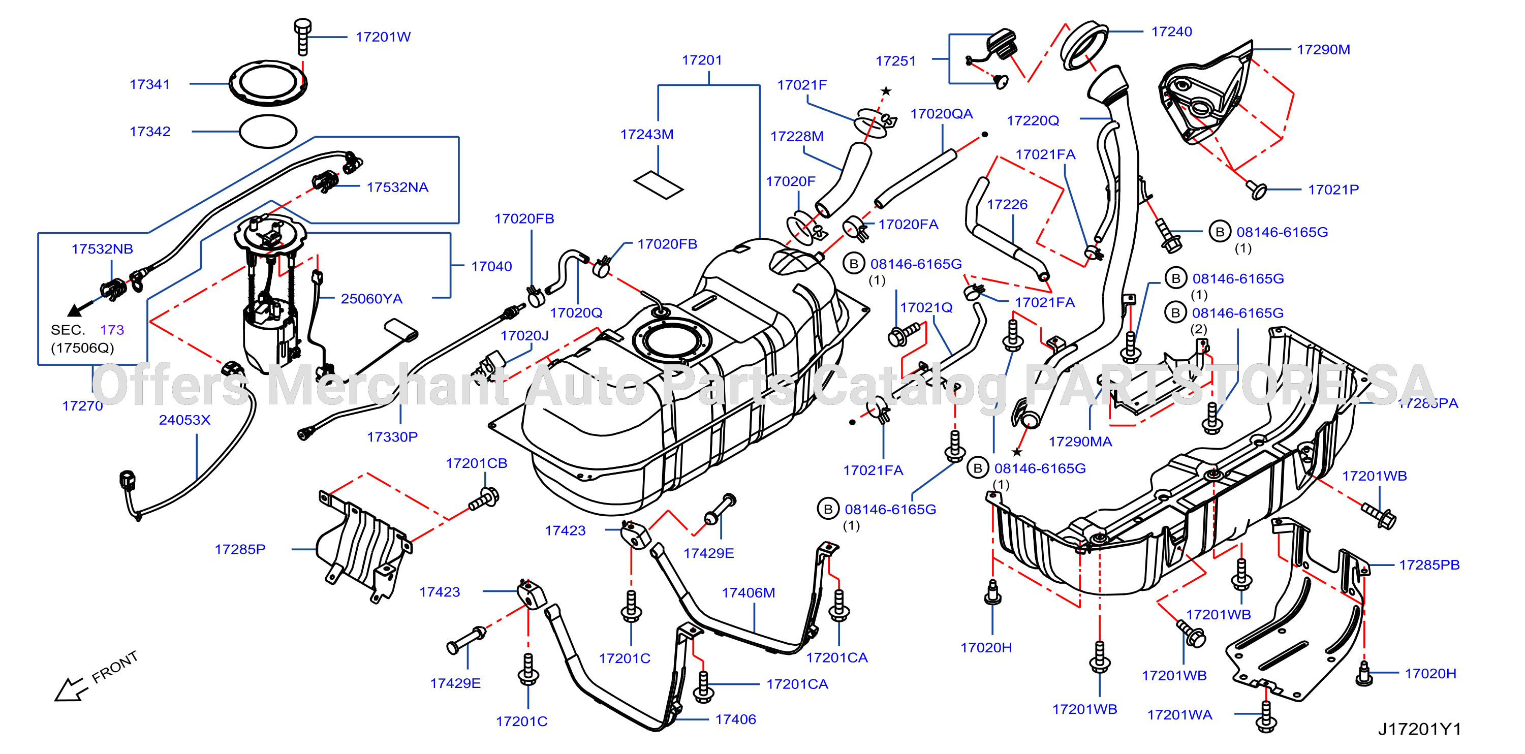 Fuel Tank S / Long Qr25De