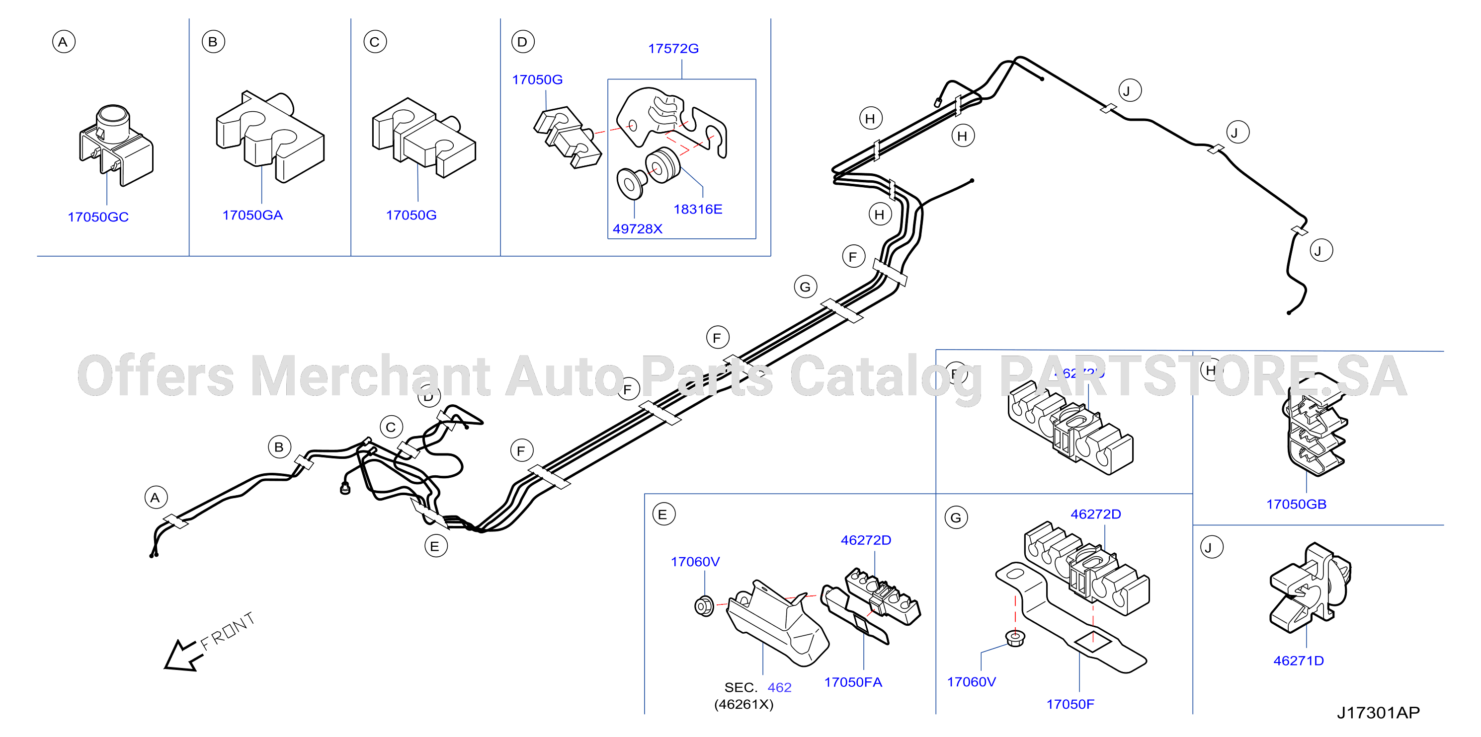 Fuel Piping Clamp Insulator