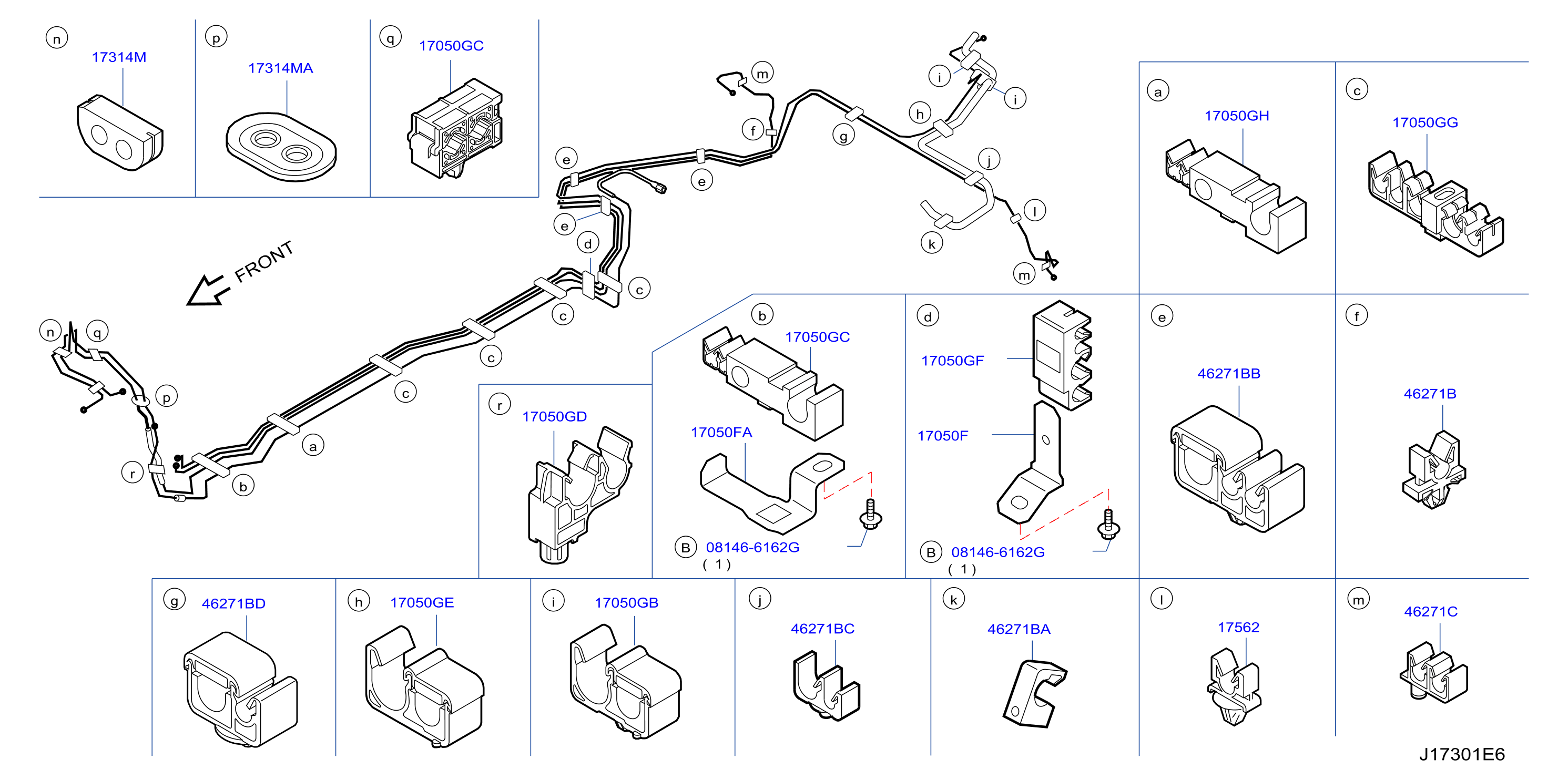 Fuel Piping Clamp Insulator
