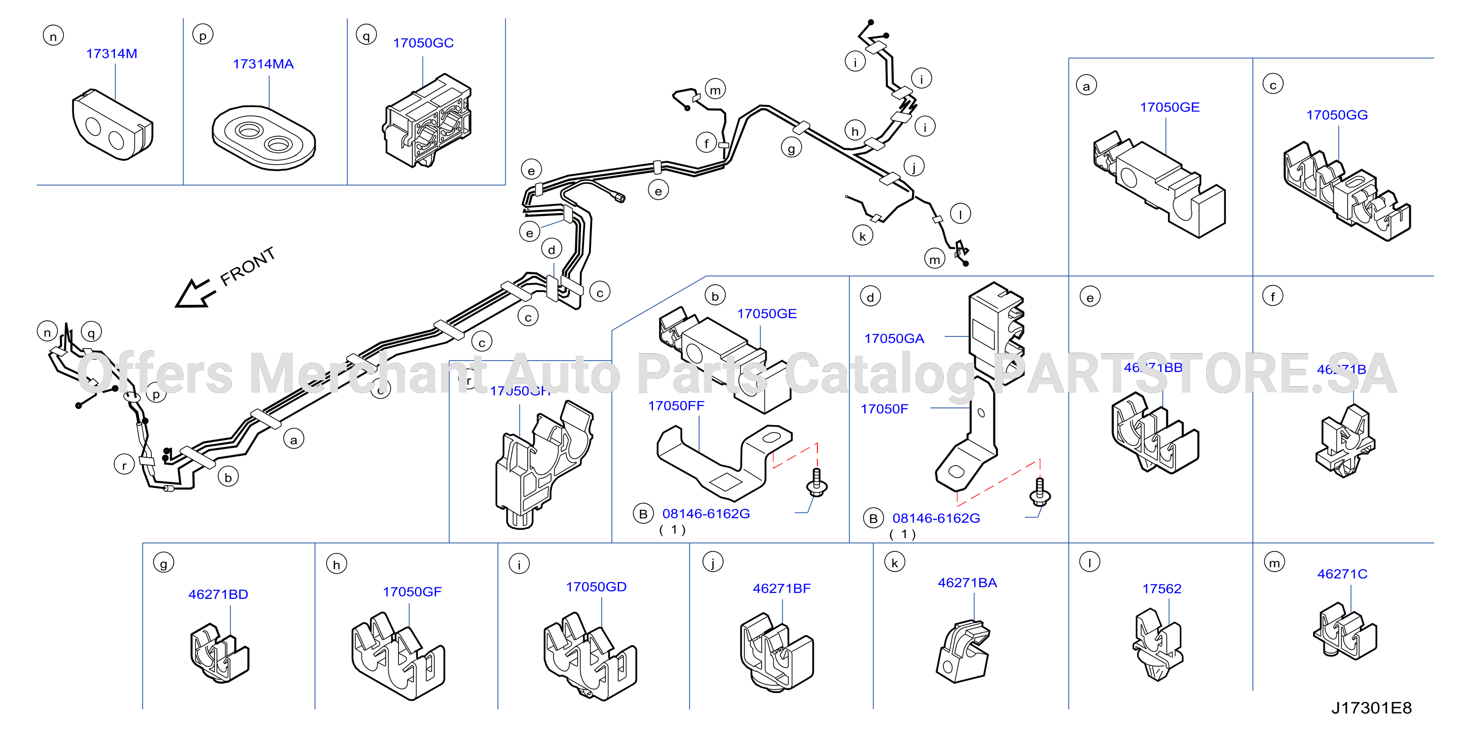 Fuel Piping Clamp Insulator