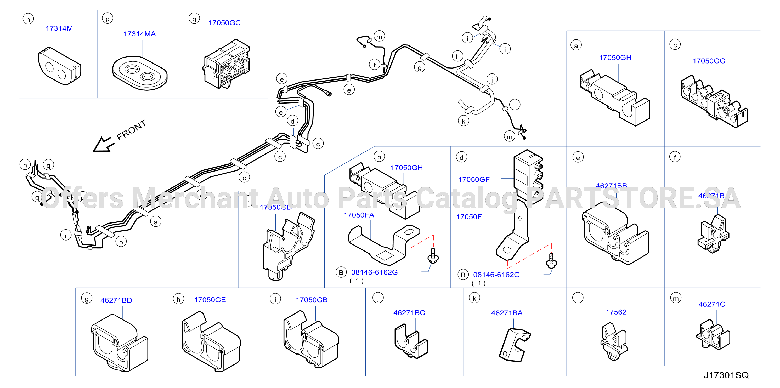 Fuel Piping Clamp Insulator