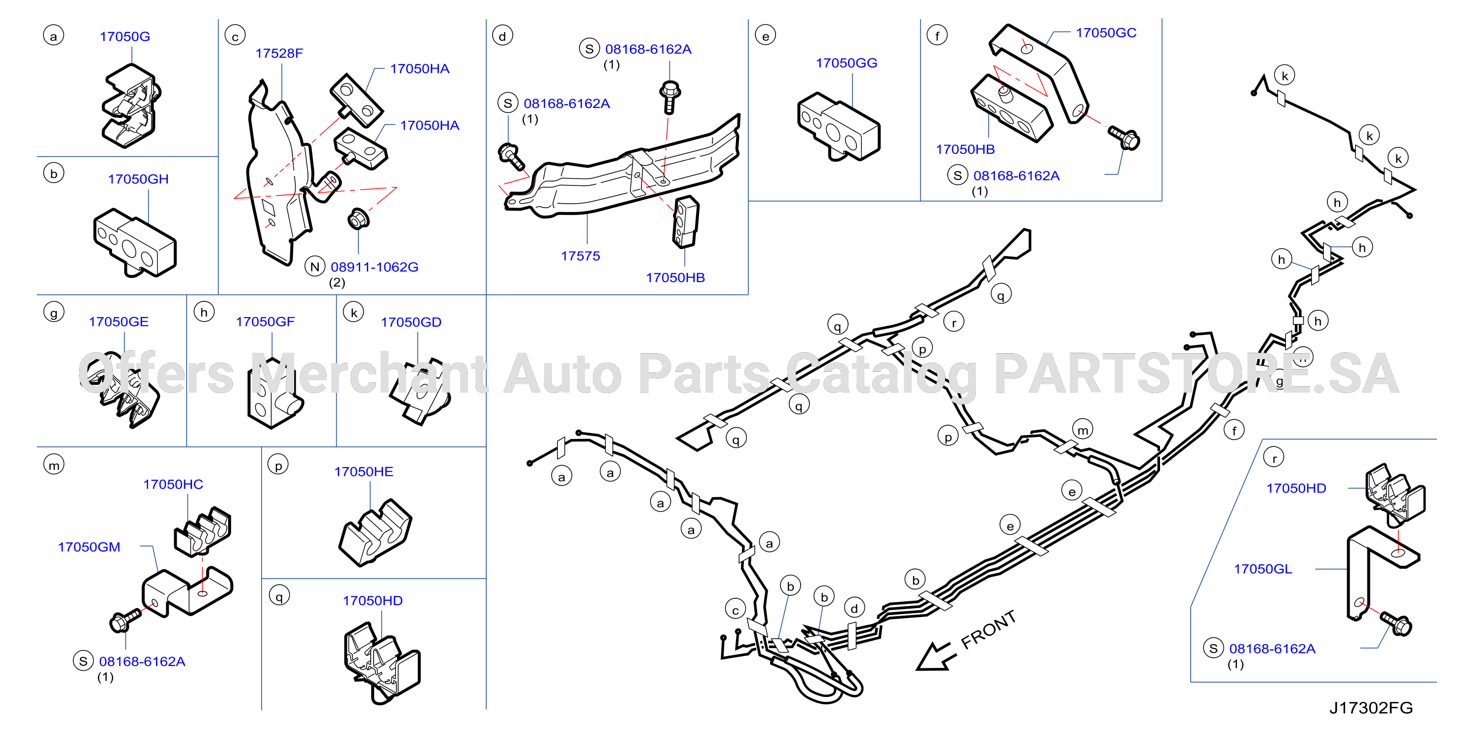 Fuel Piping Clamp Insulator Yd25Ddti D / C Phi