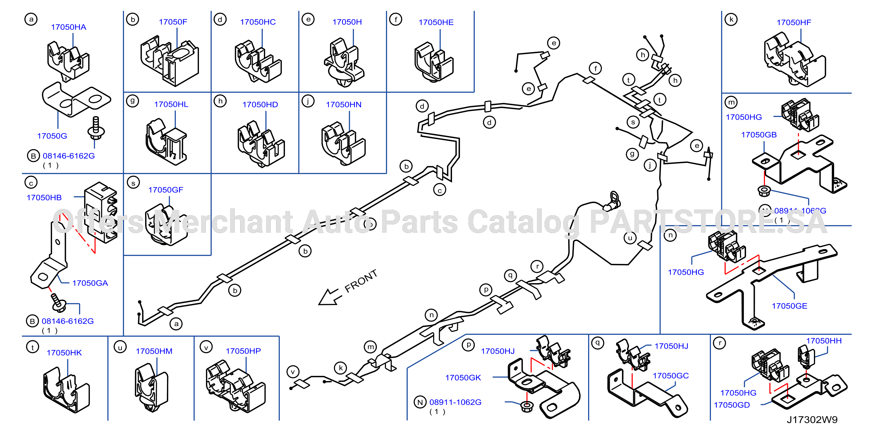 Fuel Piping Clamp Insulator