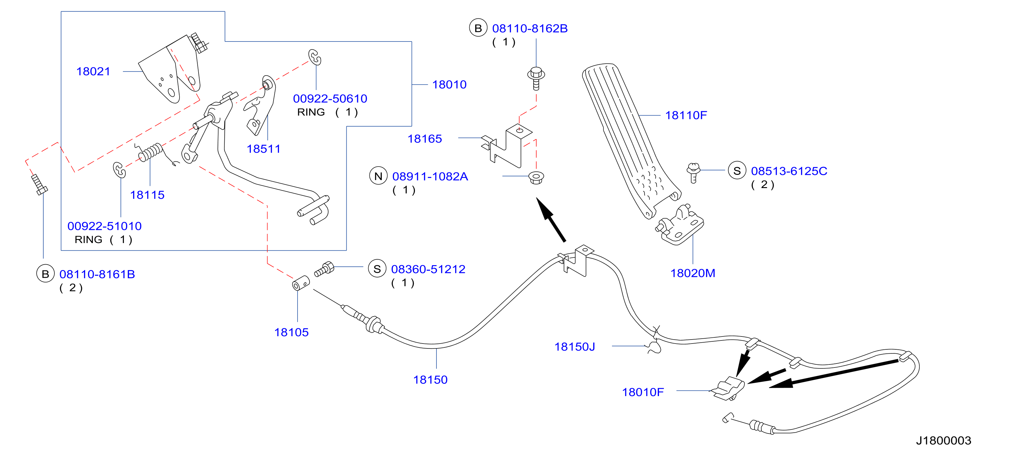 Accelerator Linkage Td42 Td42T