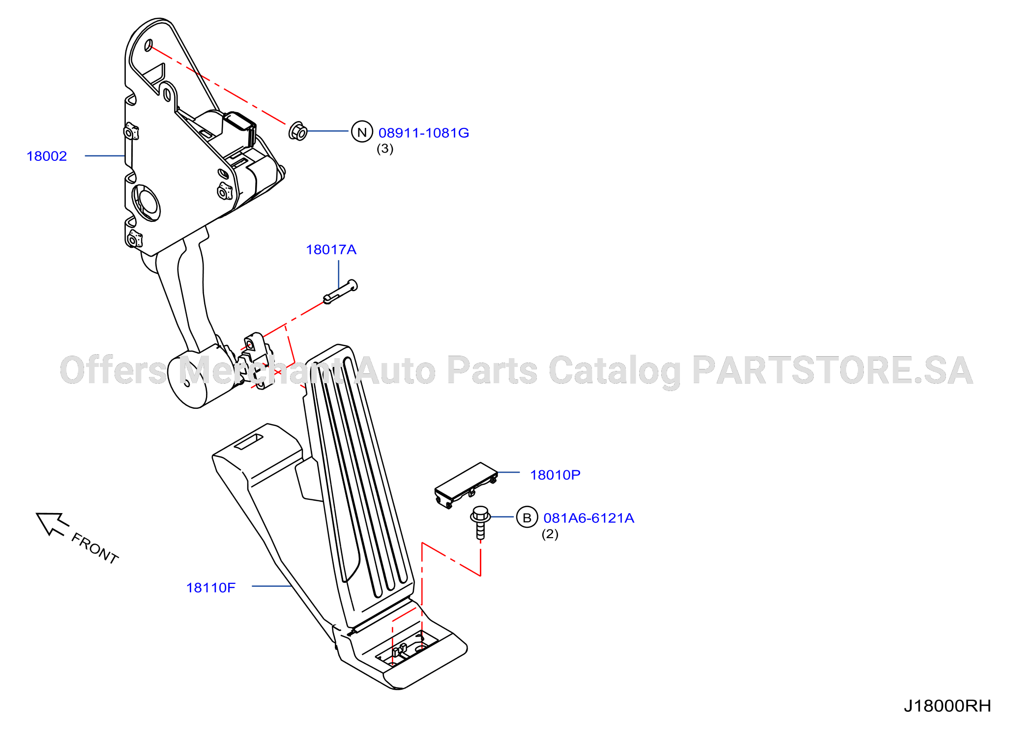 Accelerator Linkage F / Icc