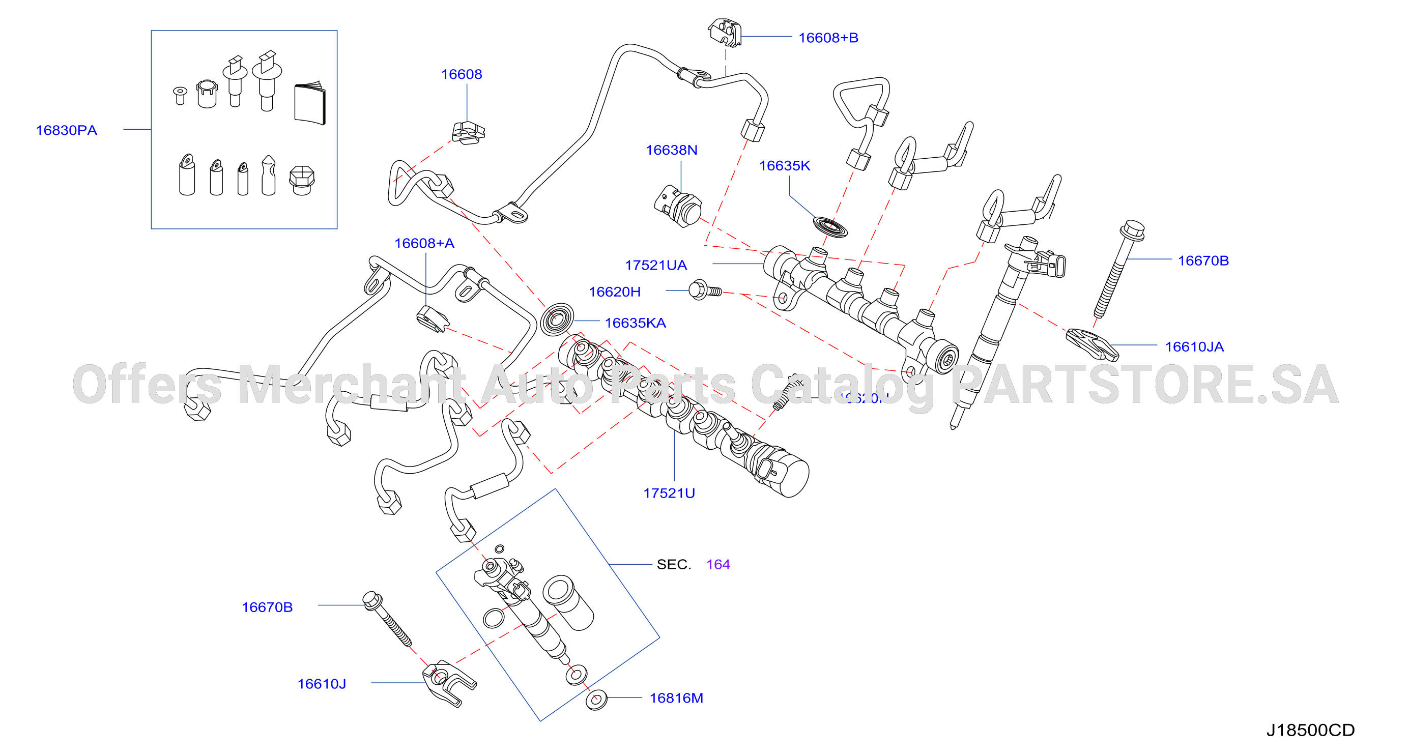 Fuel Supply System Nozzle Assy Holder