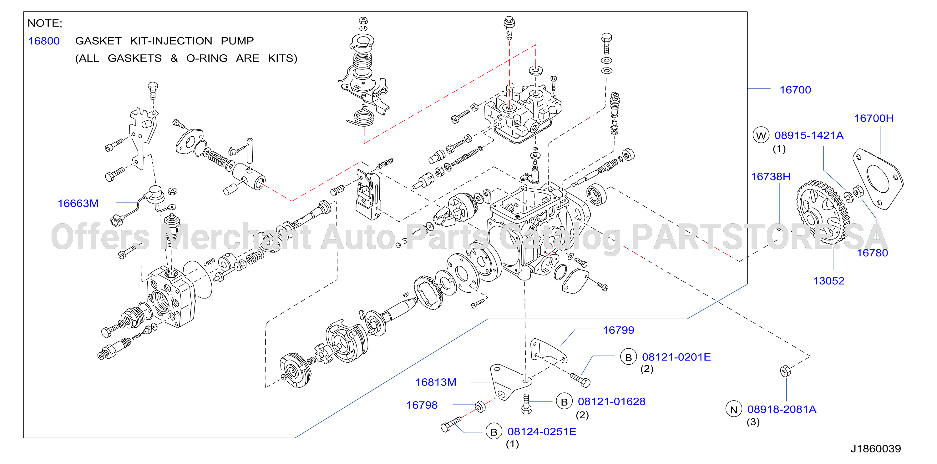 Fuel Injection Pump Assy Fitting Parts