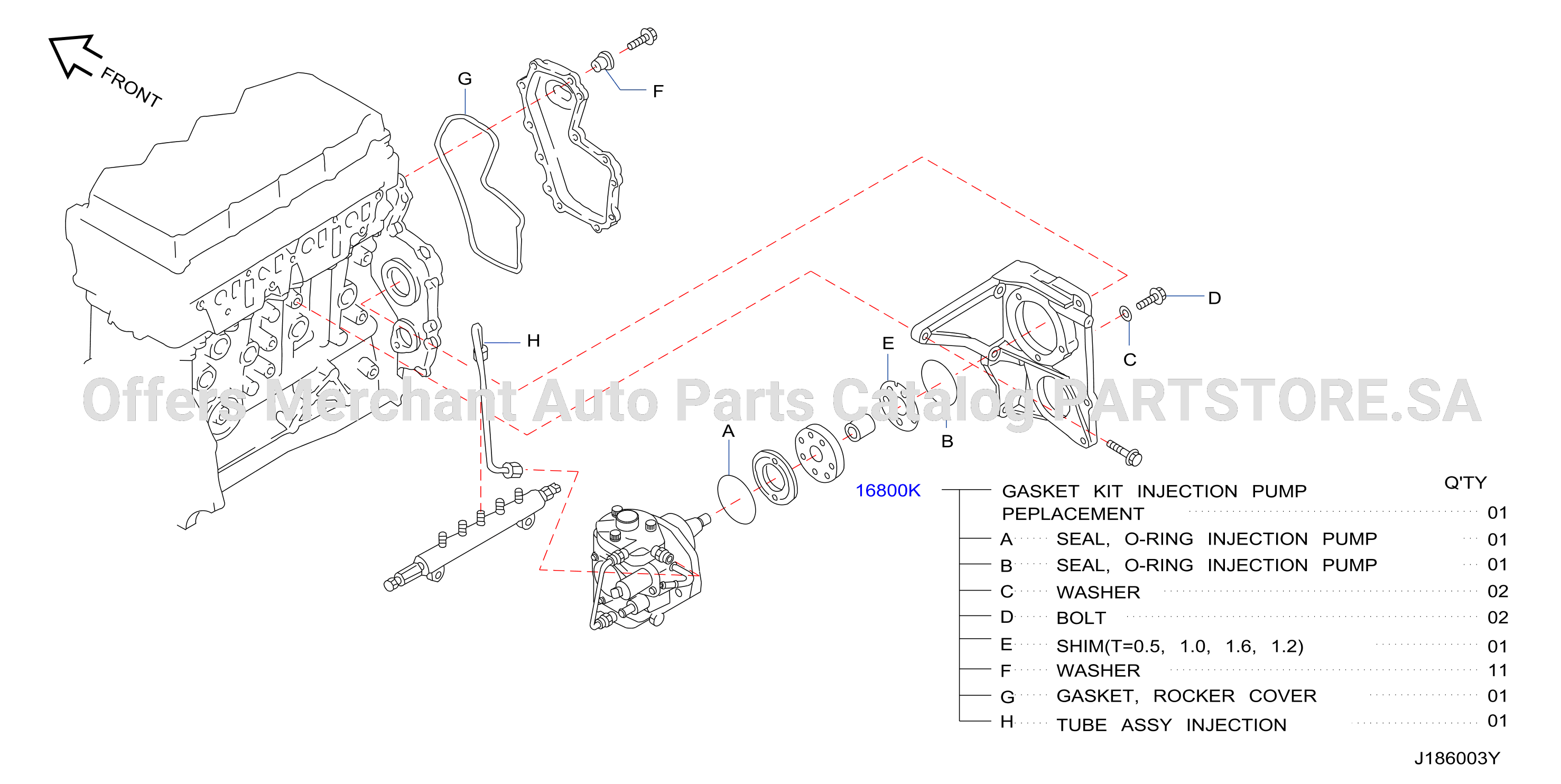 Fuel Injection Pump Gasket Kit