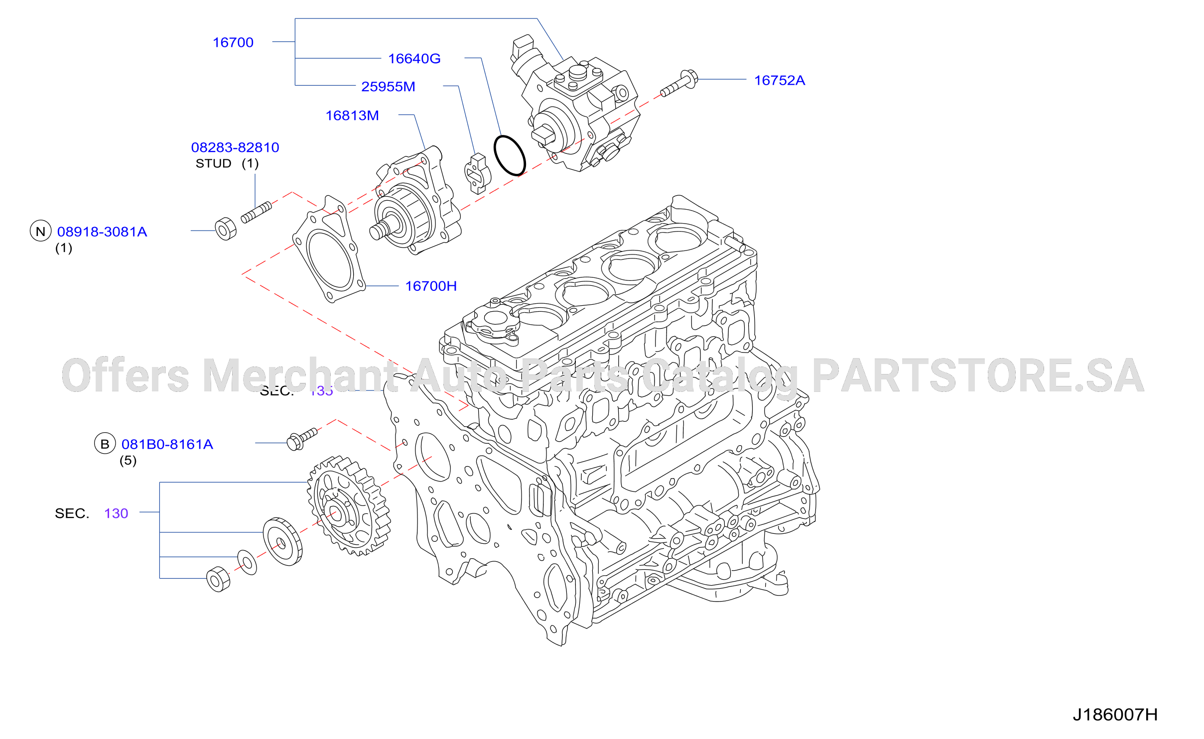 Fuel Injection Pump Assy Fitting Parts
