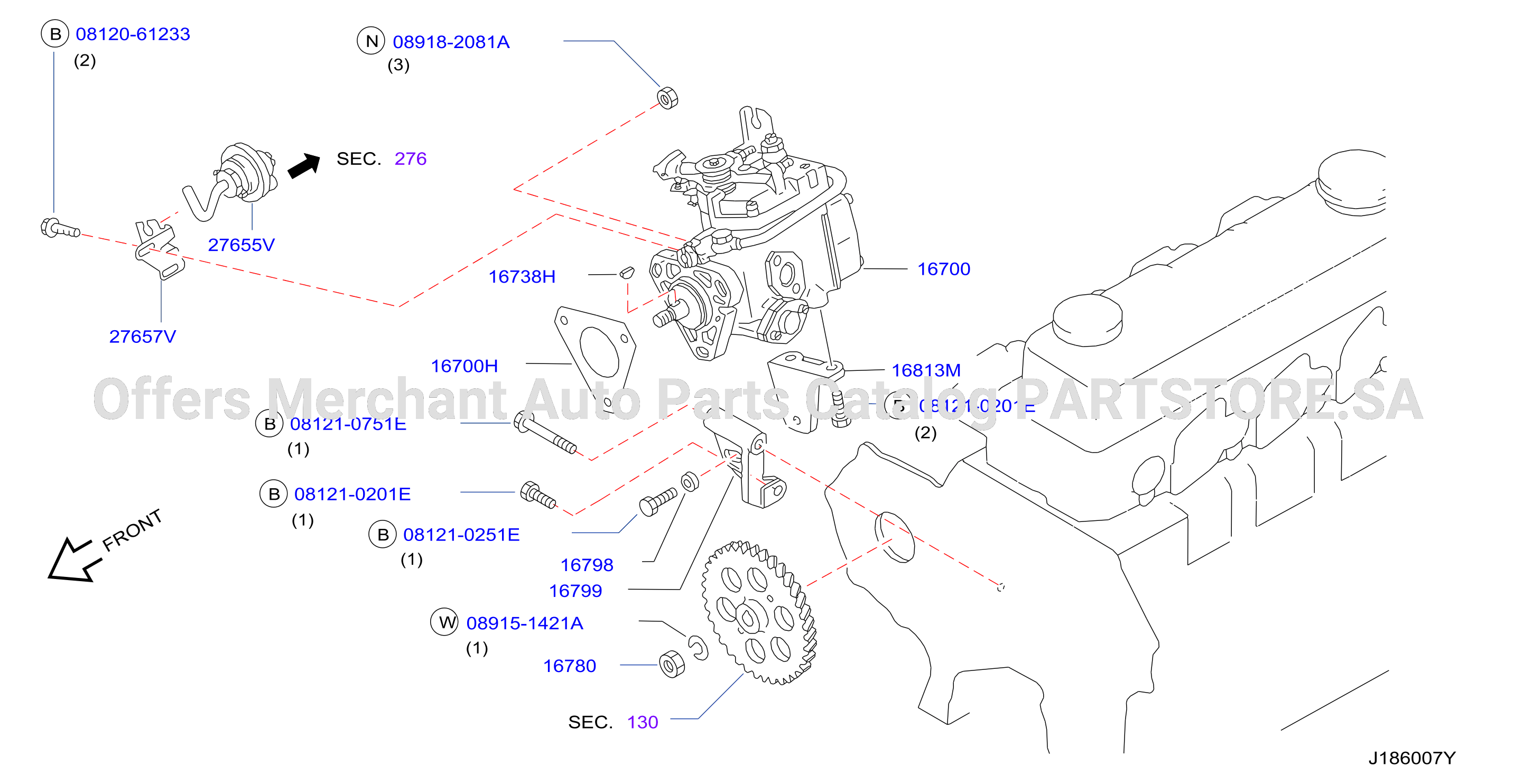Fuel Injection Pump Assy Fitting Parts