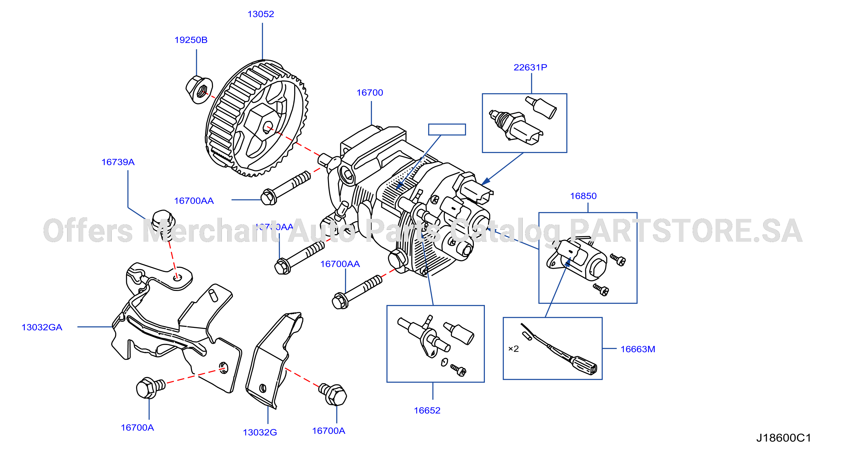 Fuel Injection Pump Assy Fitting Parts