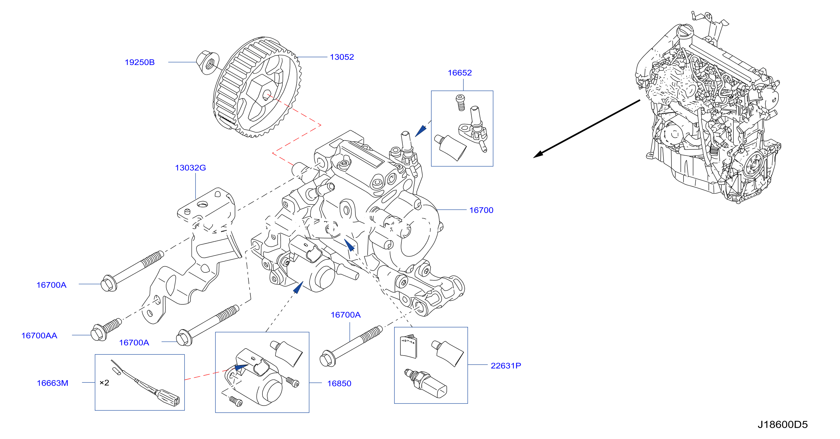 Fuel Injection Pump Assy Fitting Parts