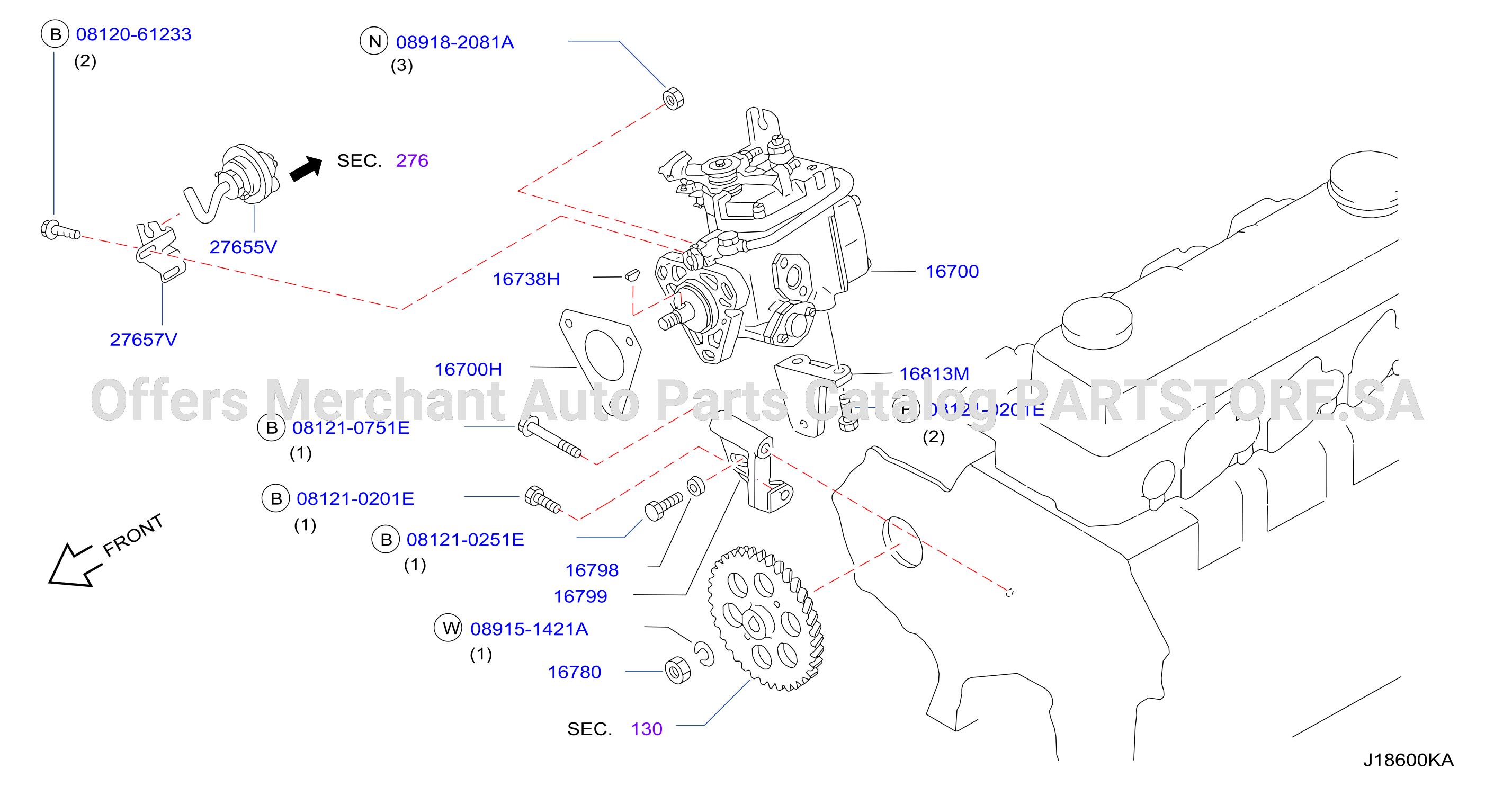 Fuel Injection Pump Assy Fitting Parts