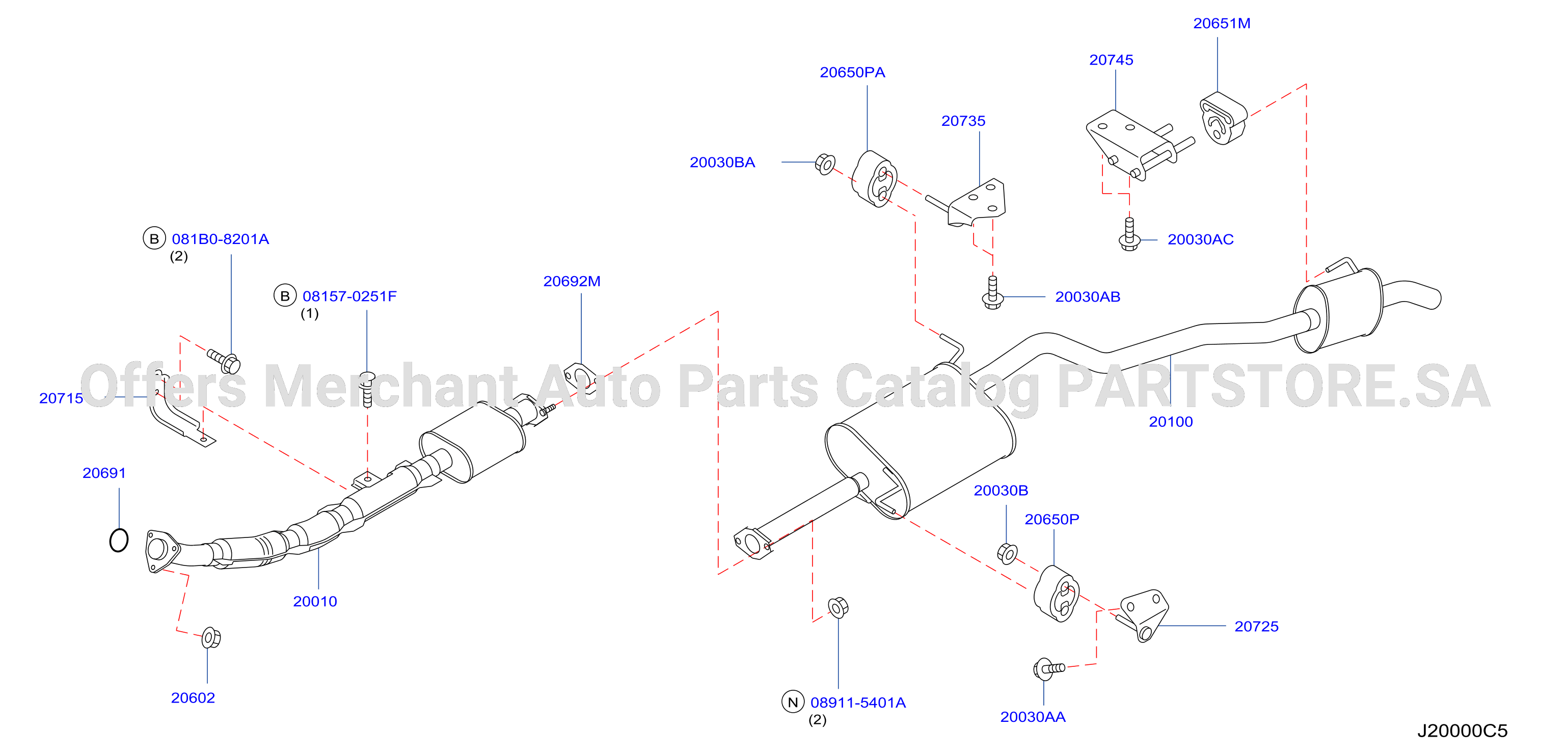 Exhaust Tube Muffler