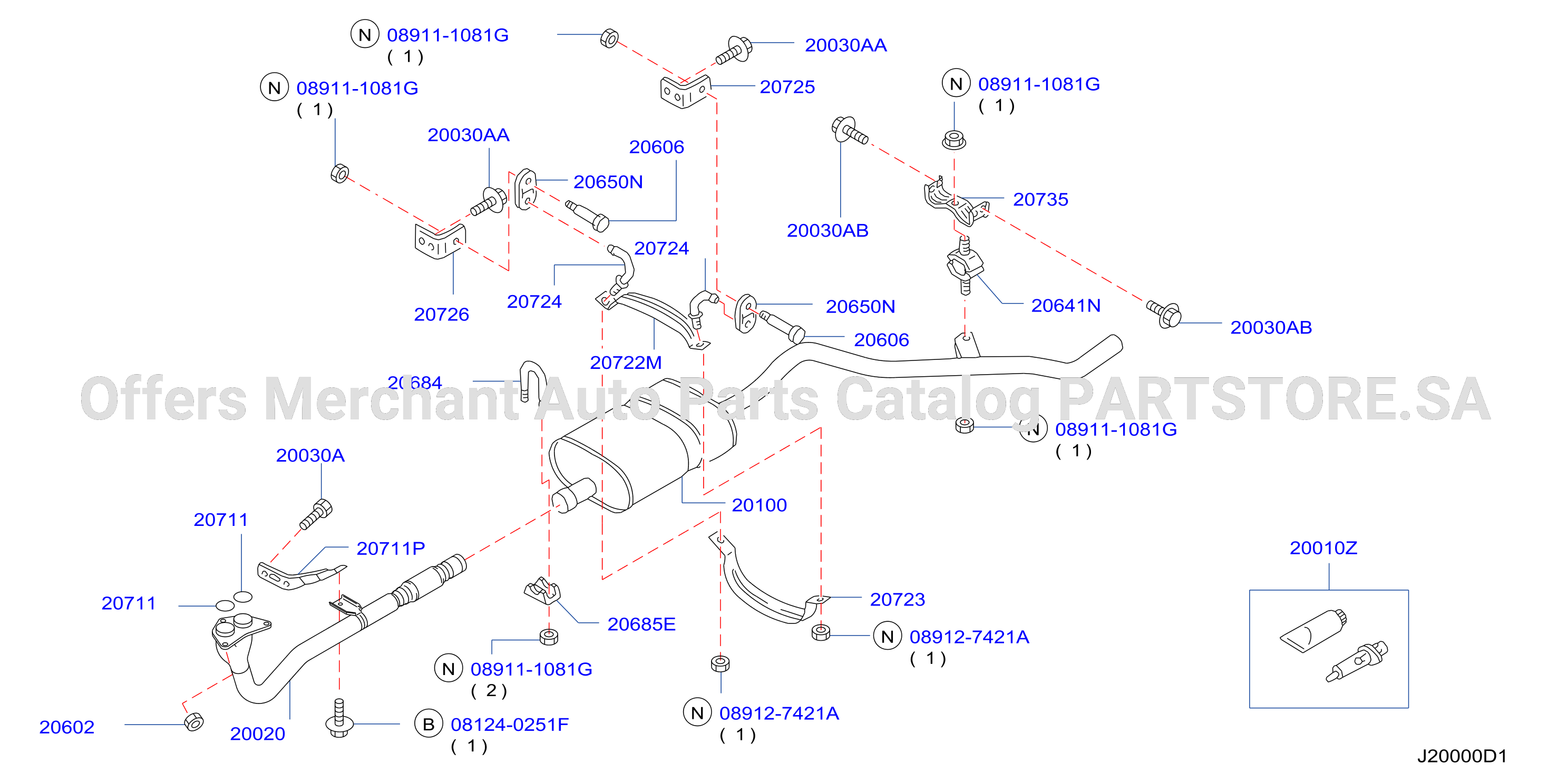 Exhaust Tube Muffler
