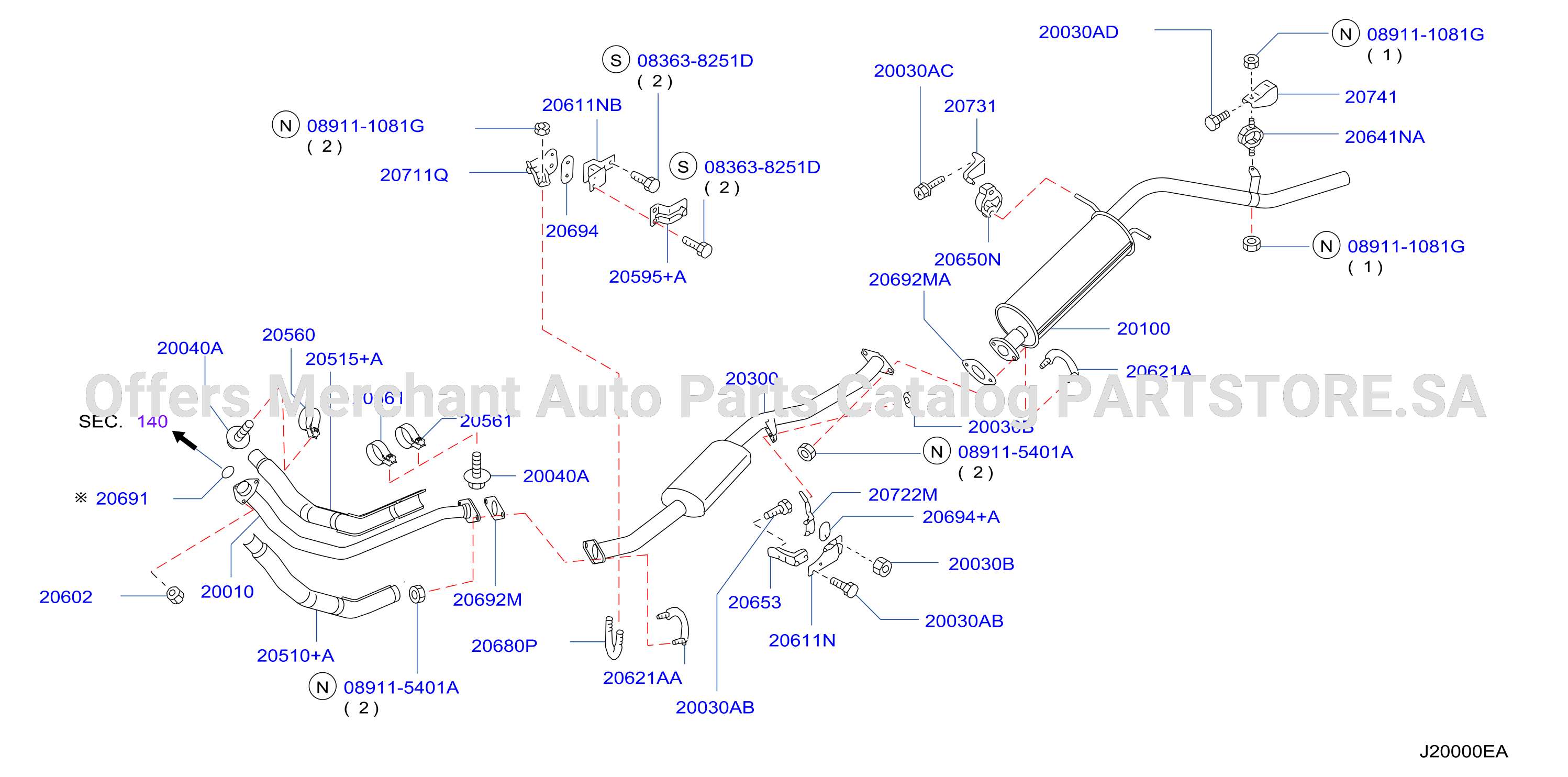 Exhaust Tube Muffler