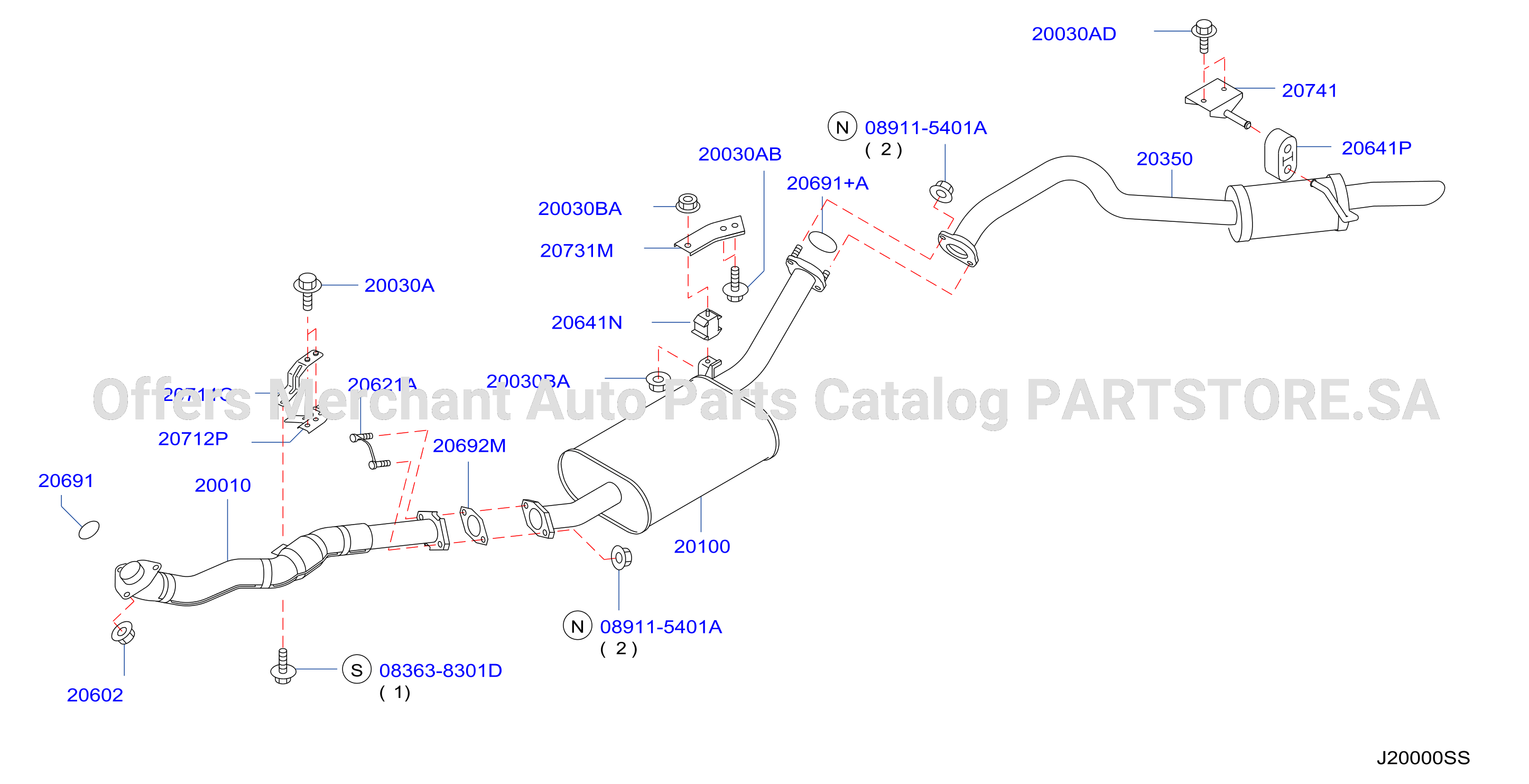 Exhaust Tube Muffler
