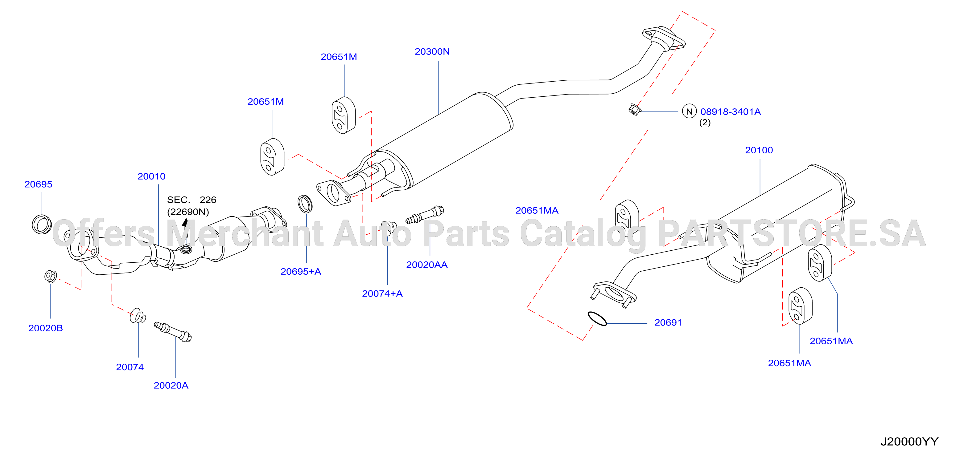 Exhaust Tube Muffler