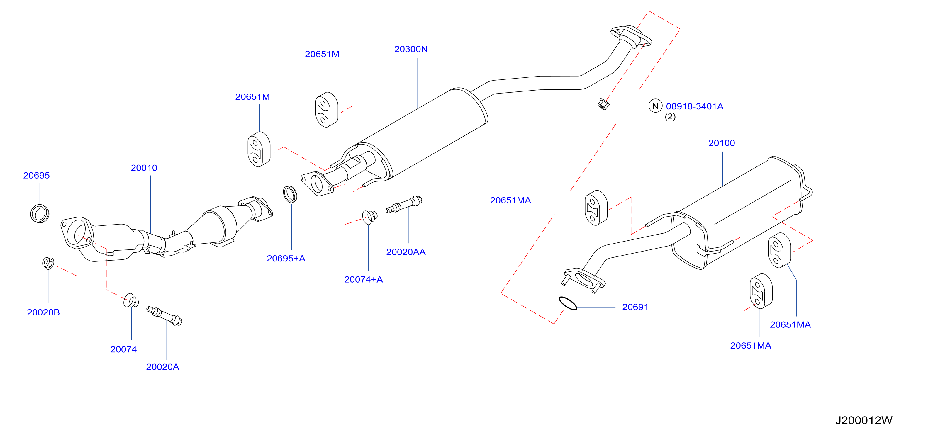 Exhaust Tube Muffler