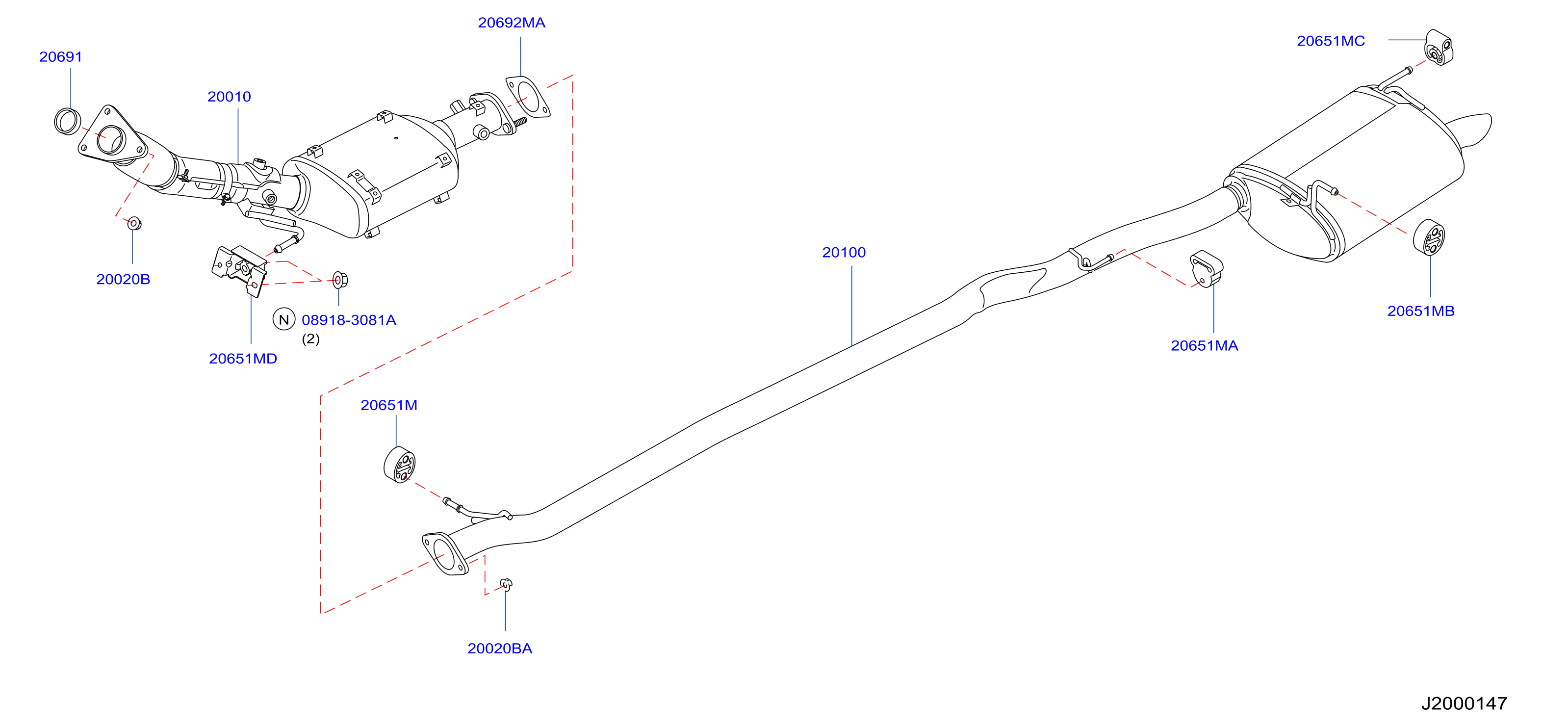 Exhaust Tube Muffler