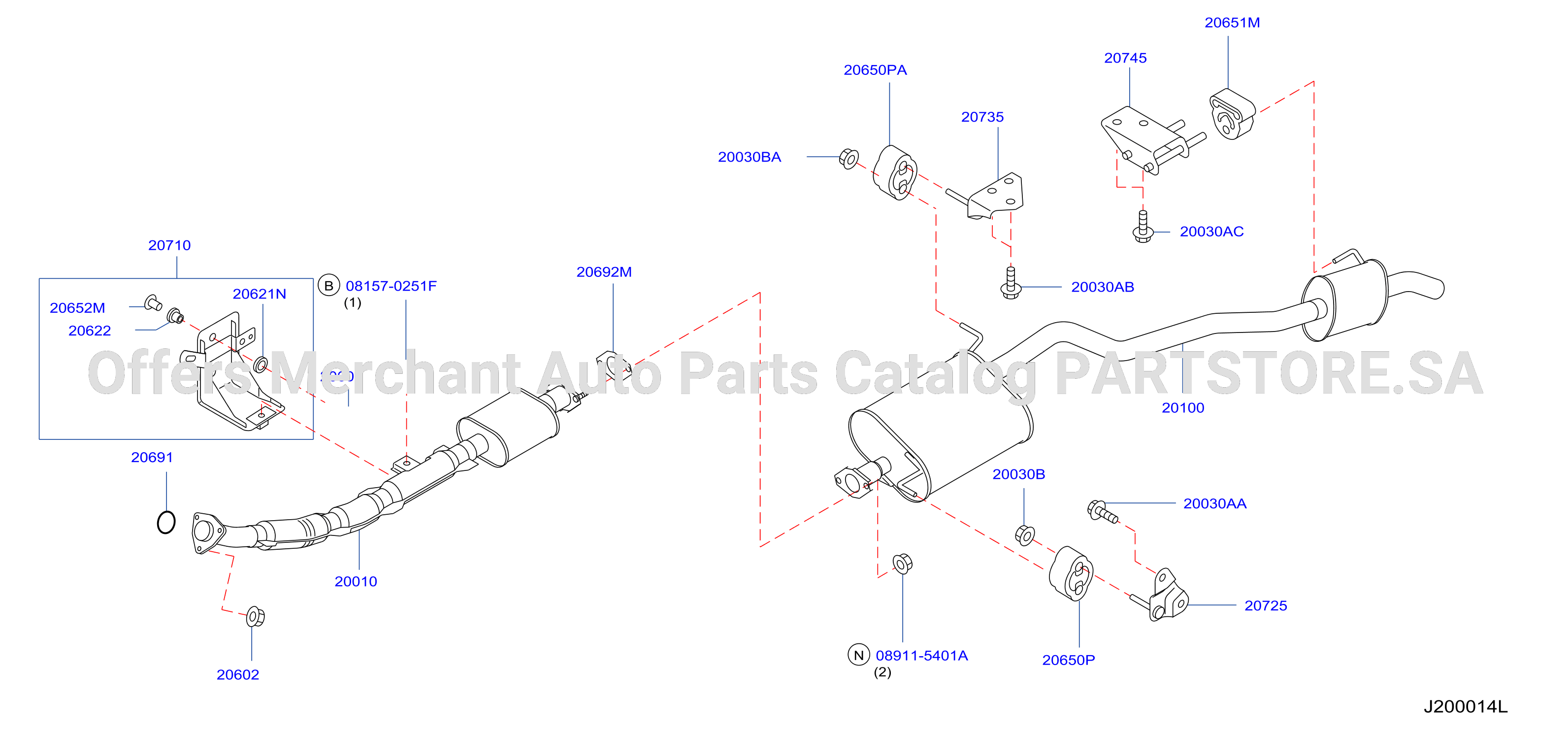 Exhaust Tube Muffler F / Standard
