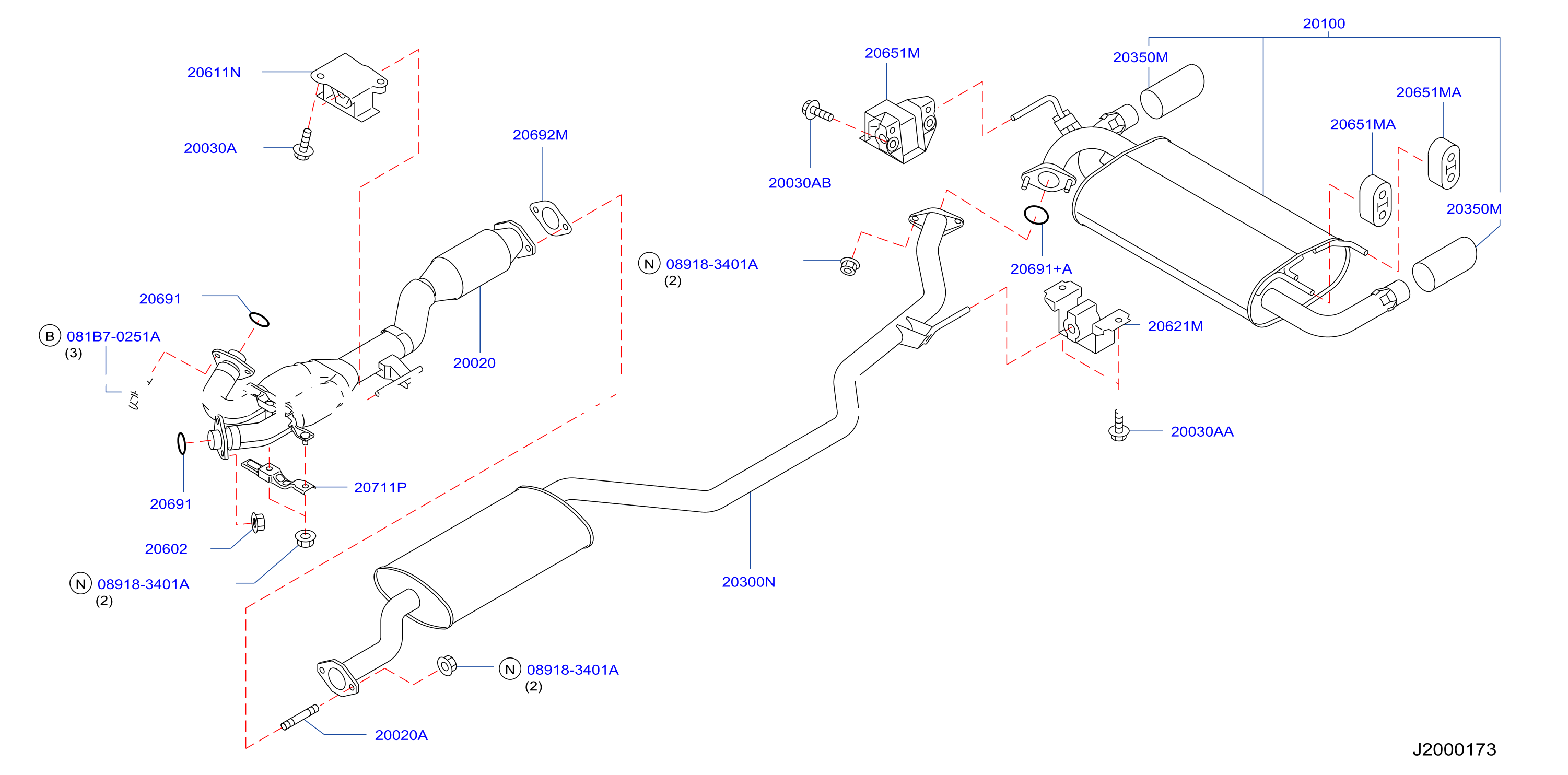Exhaust Tube Muffler