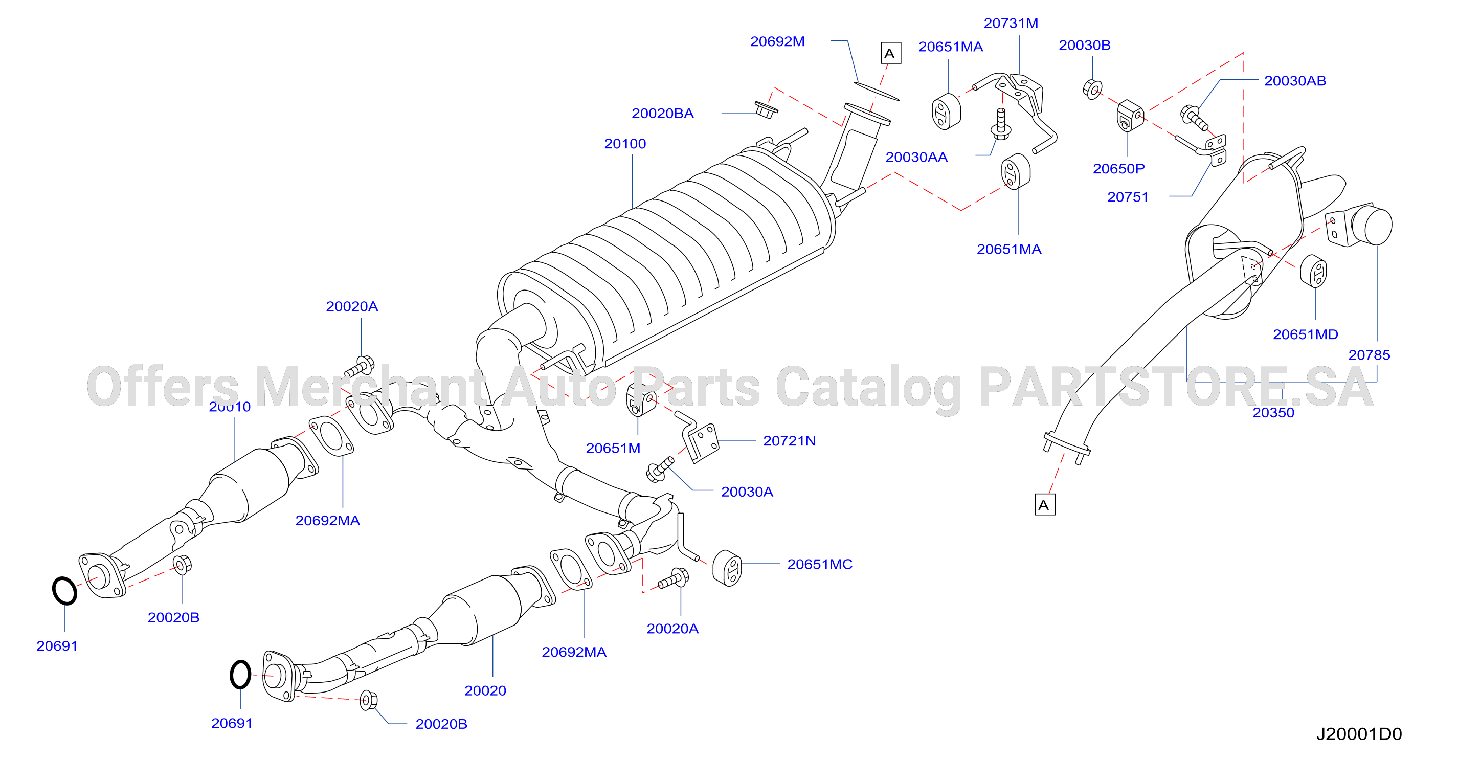 Exhaust Tube Muffler F / Gom 5At