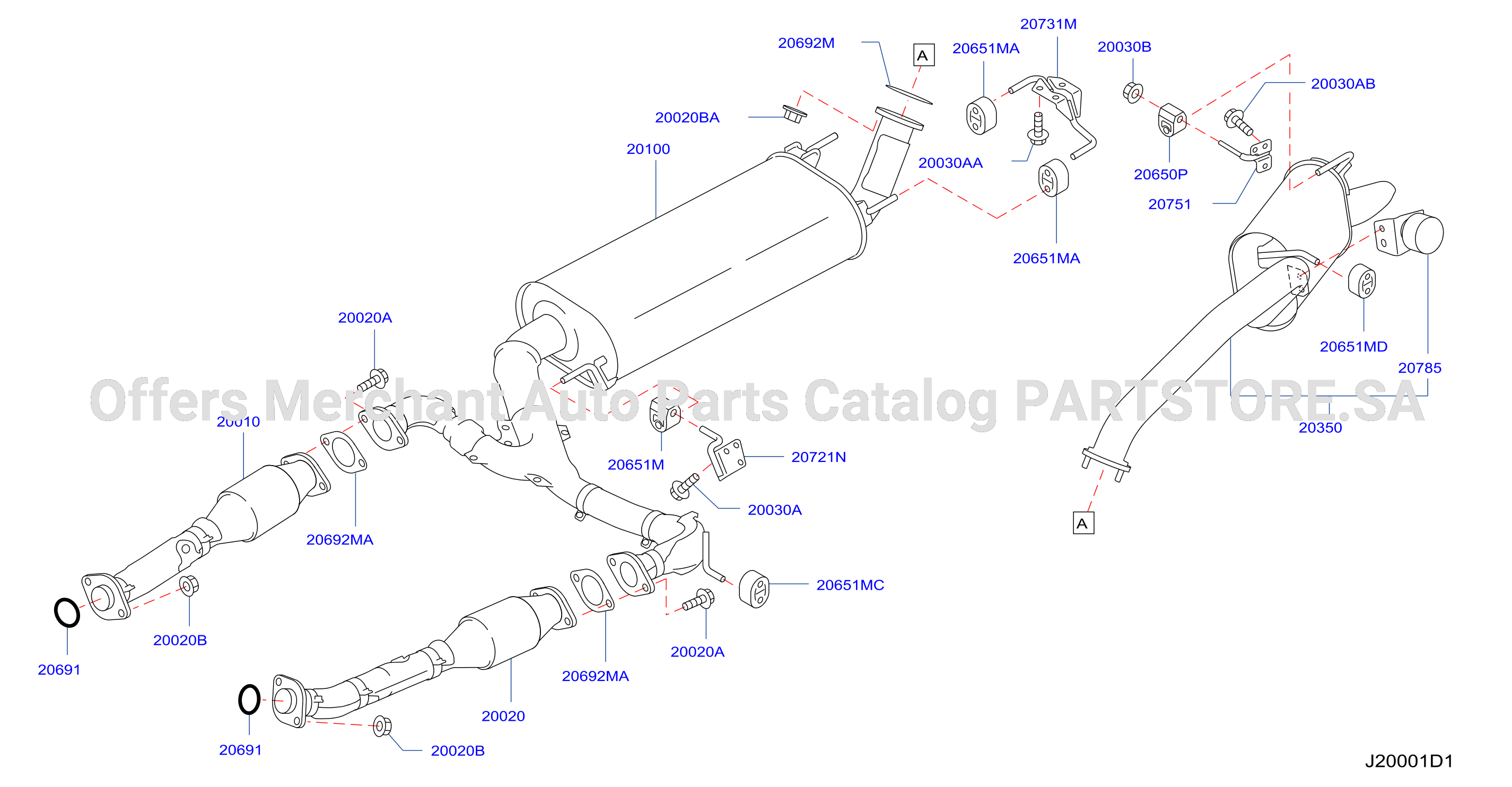 Exhaust Tube Muffler F / Gom 7At