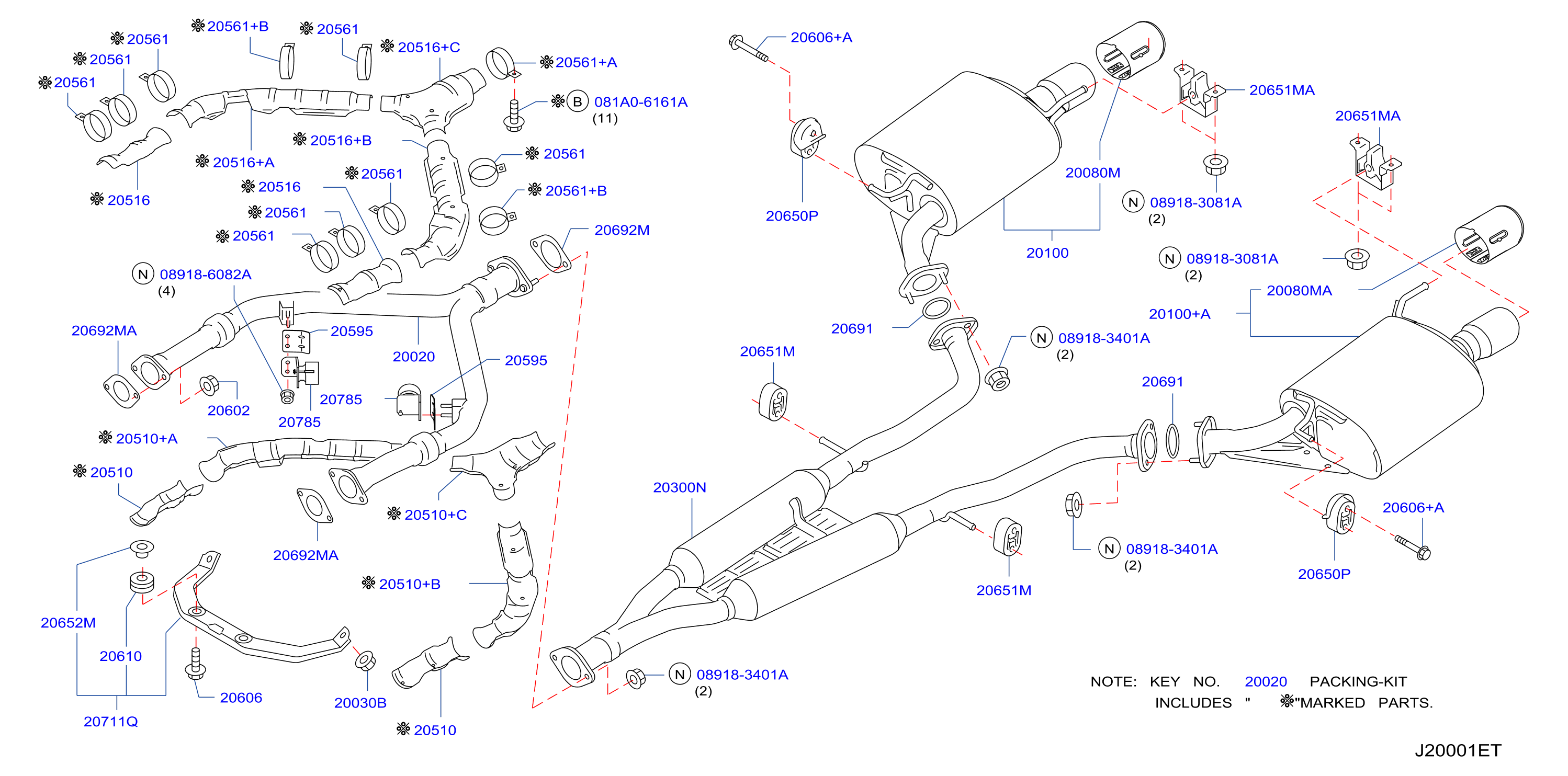 Exhaust Tube Muffler Std Vq37Vhr Vq25Hr
