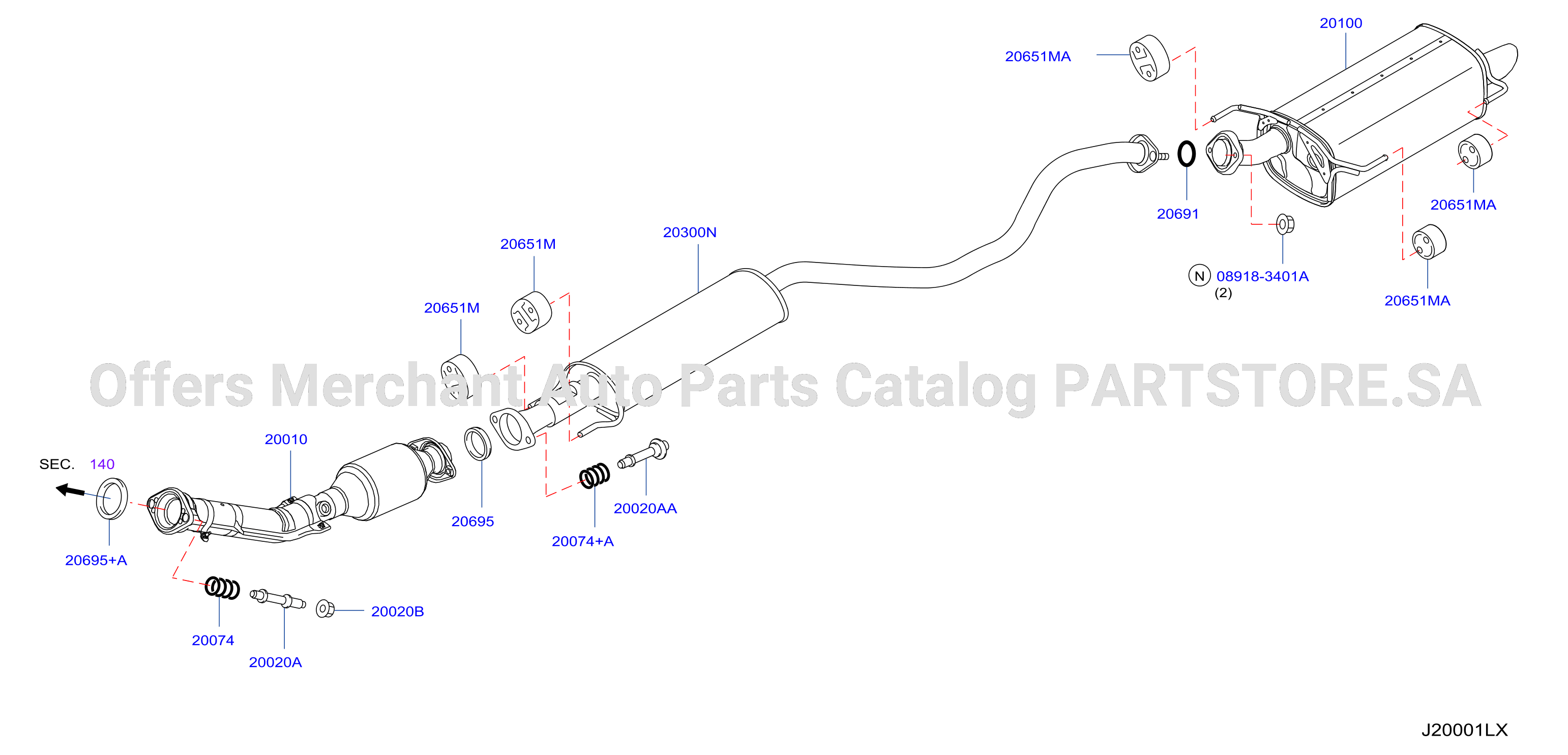 Exhaust Tube Muffler