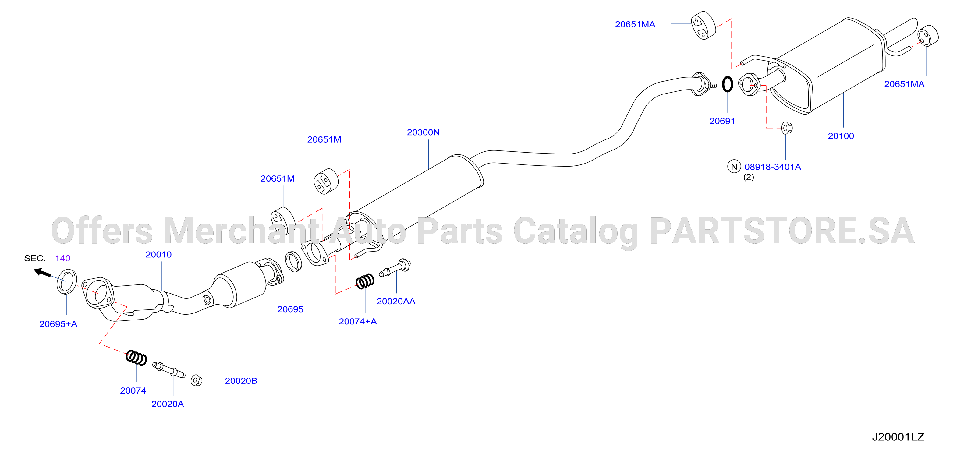 Exhaust Tube Muffler