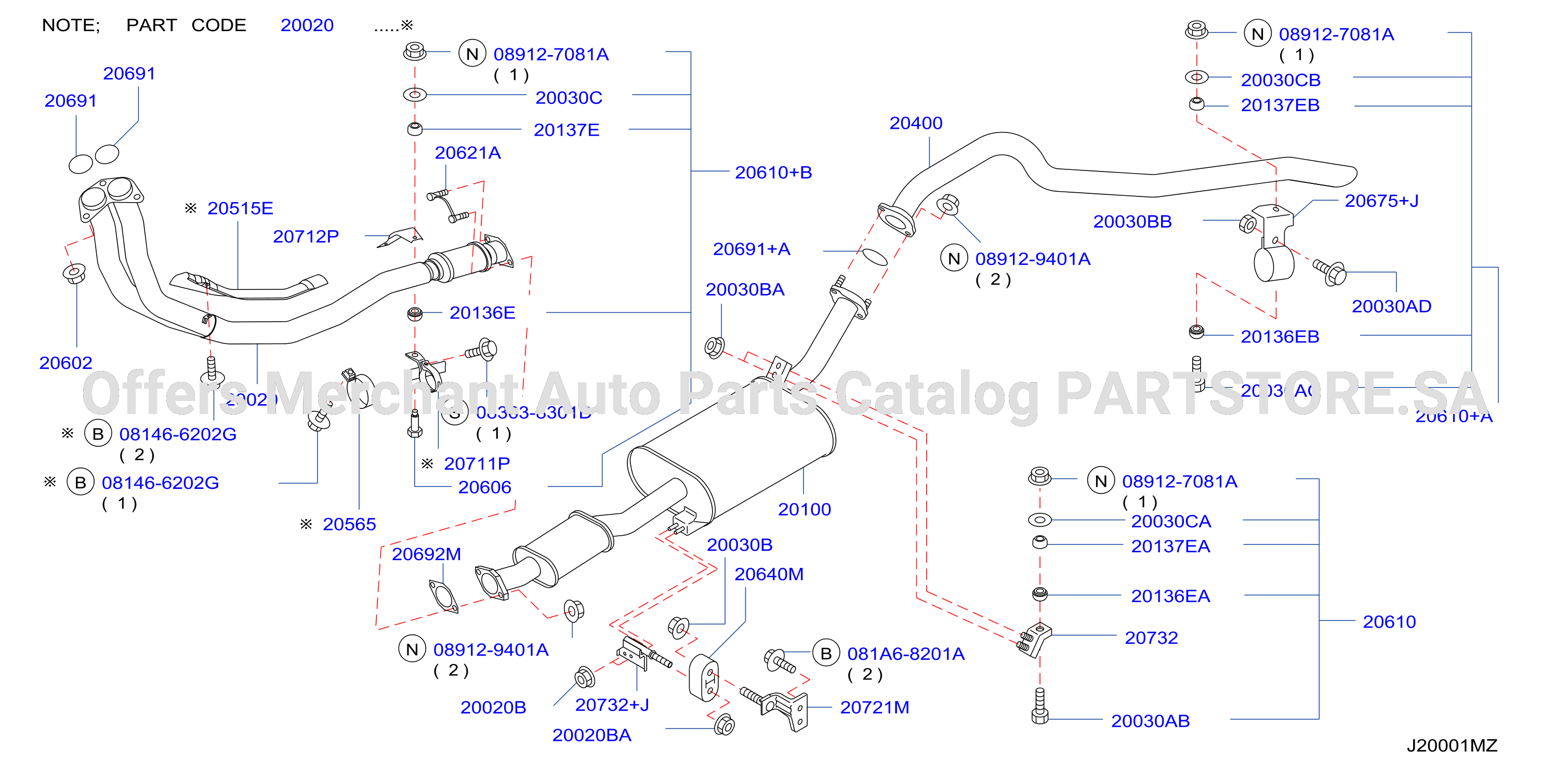 Exhaust Tube Muffler