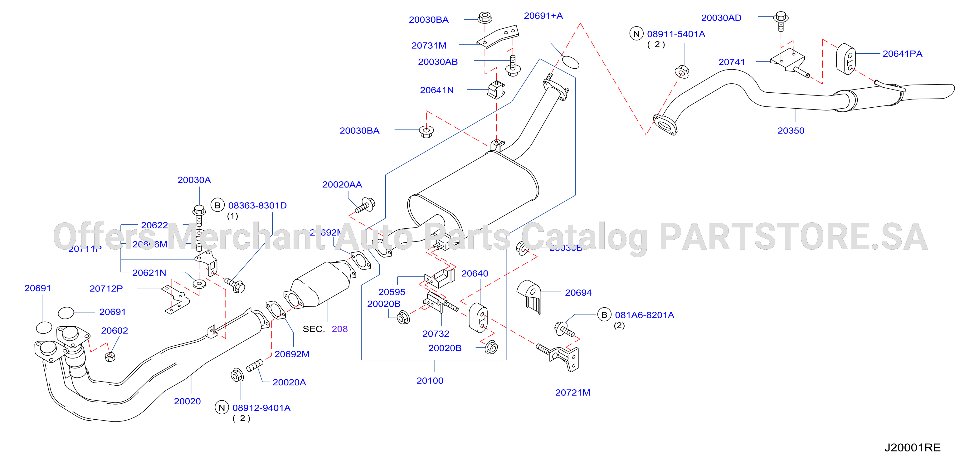 Exhaust Tube Muffler