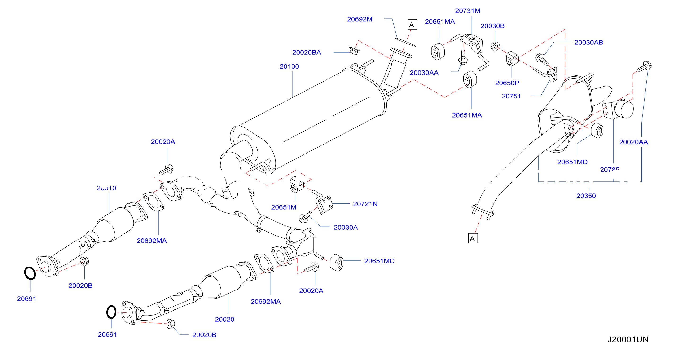 Exhaust Tube Muffler F / Gcc 7At