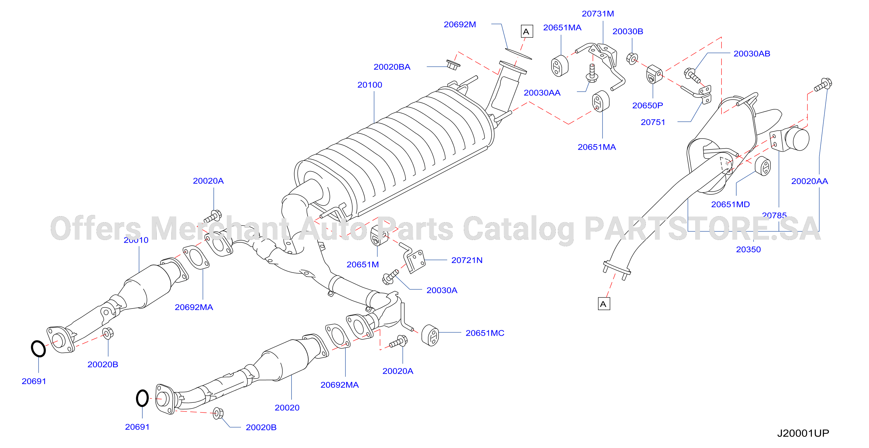 Exhaust Tube Muffler F / Gom 5At