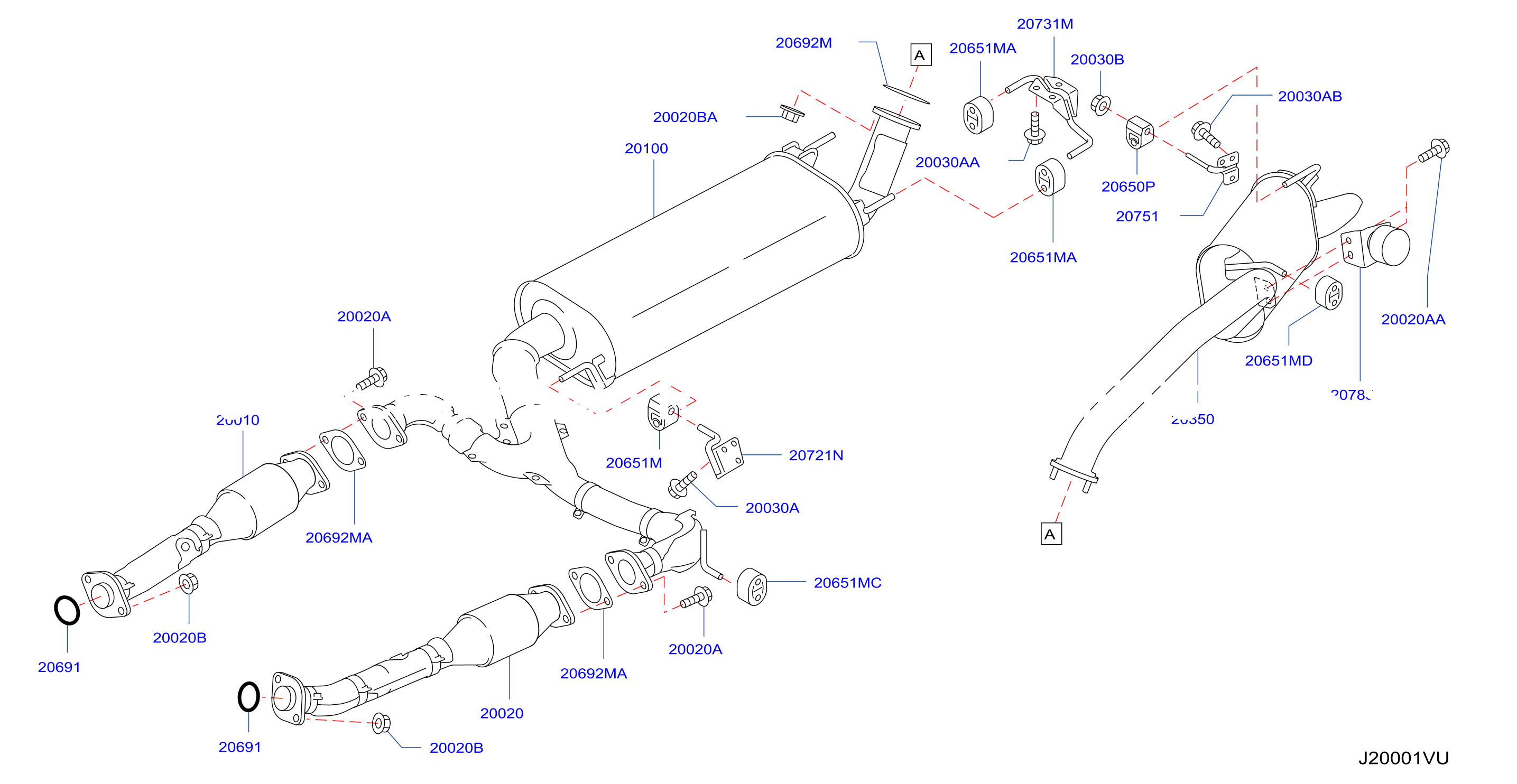 Exhaust Tube Muffler F / Prc Gom 7At