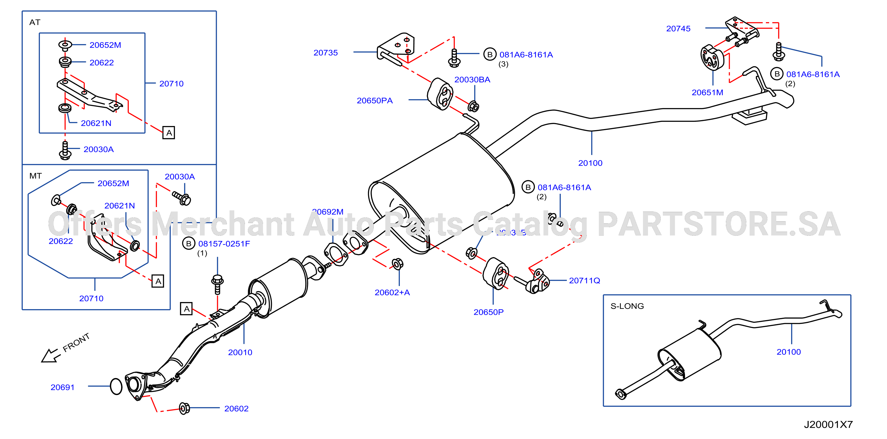 Exhaust Tube Muffler Qr25De