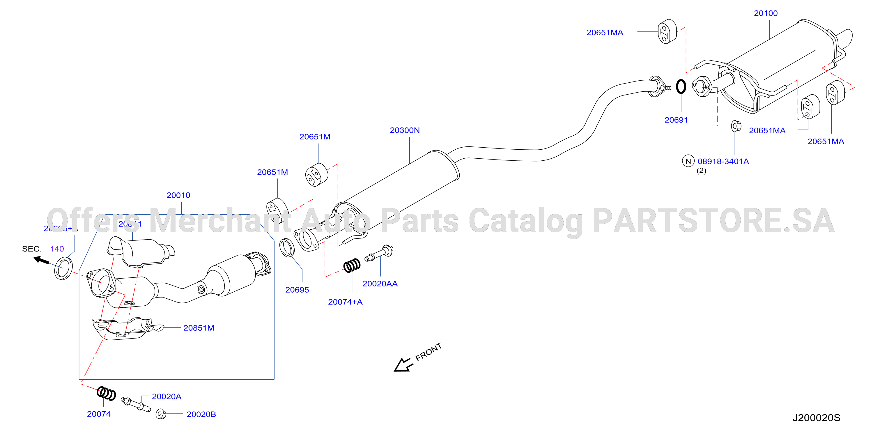 Exhaust Tube Muffler