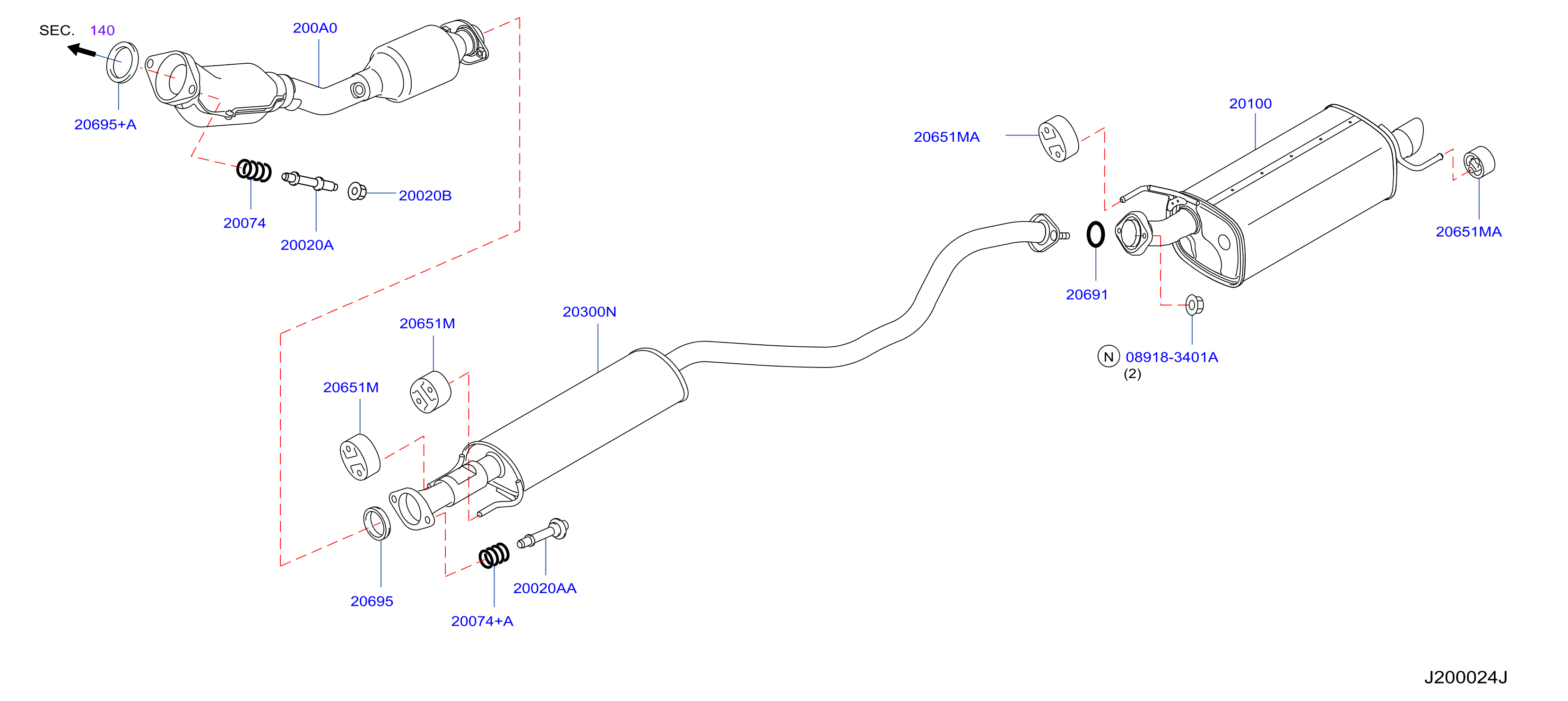 Exhaust Tube Muffler