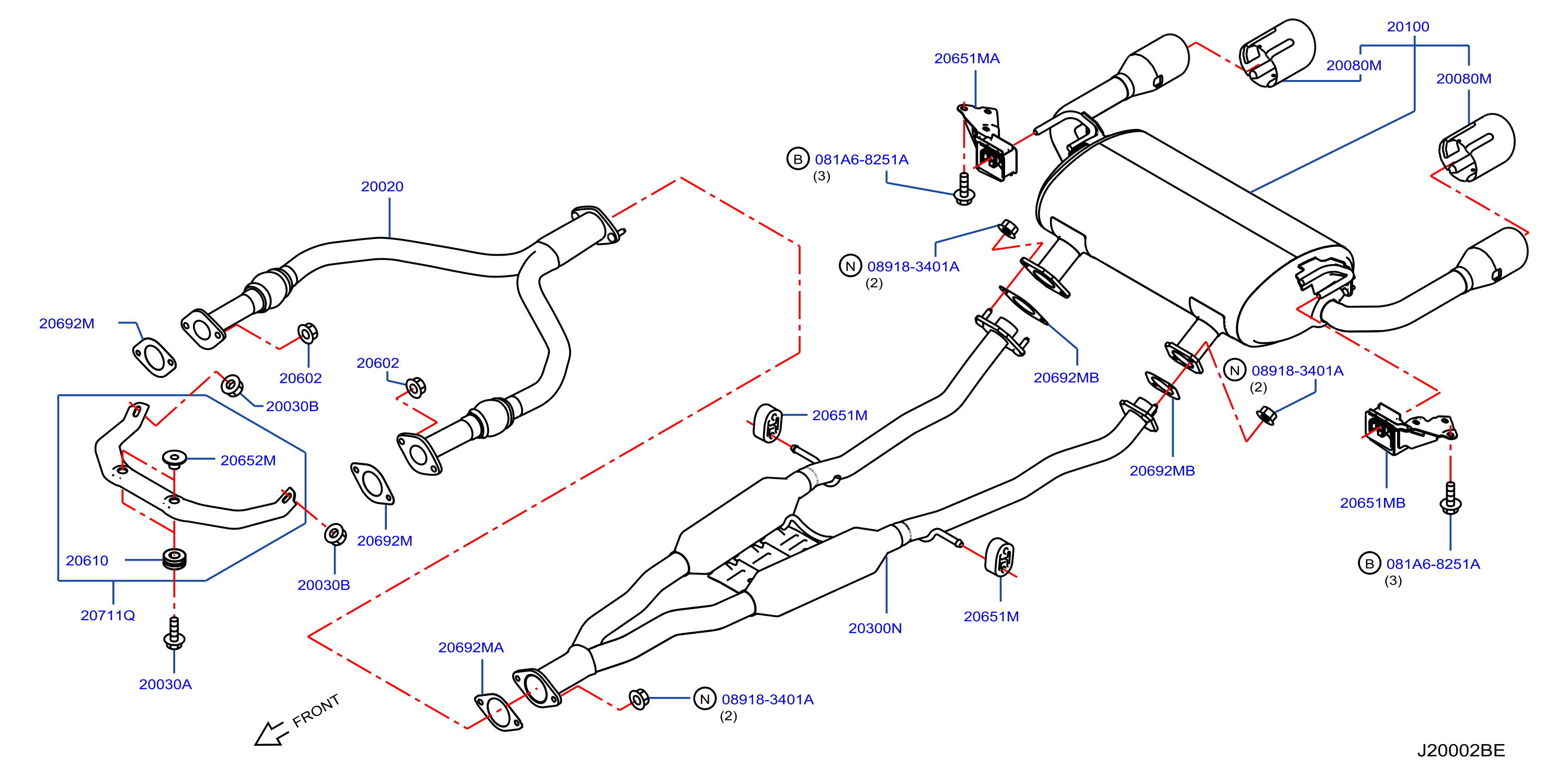 Exhaust Tube Muffler Vq35Hr