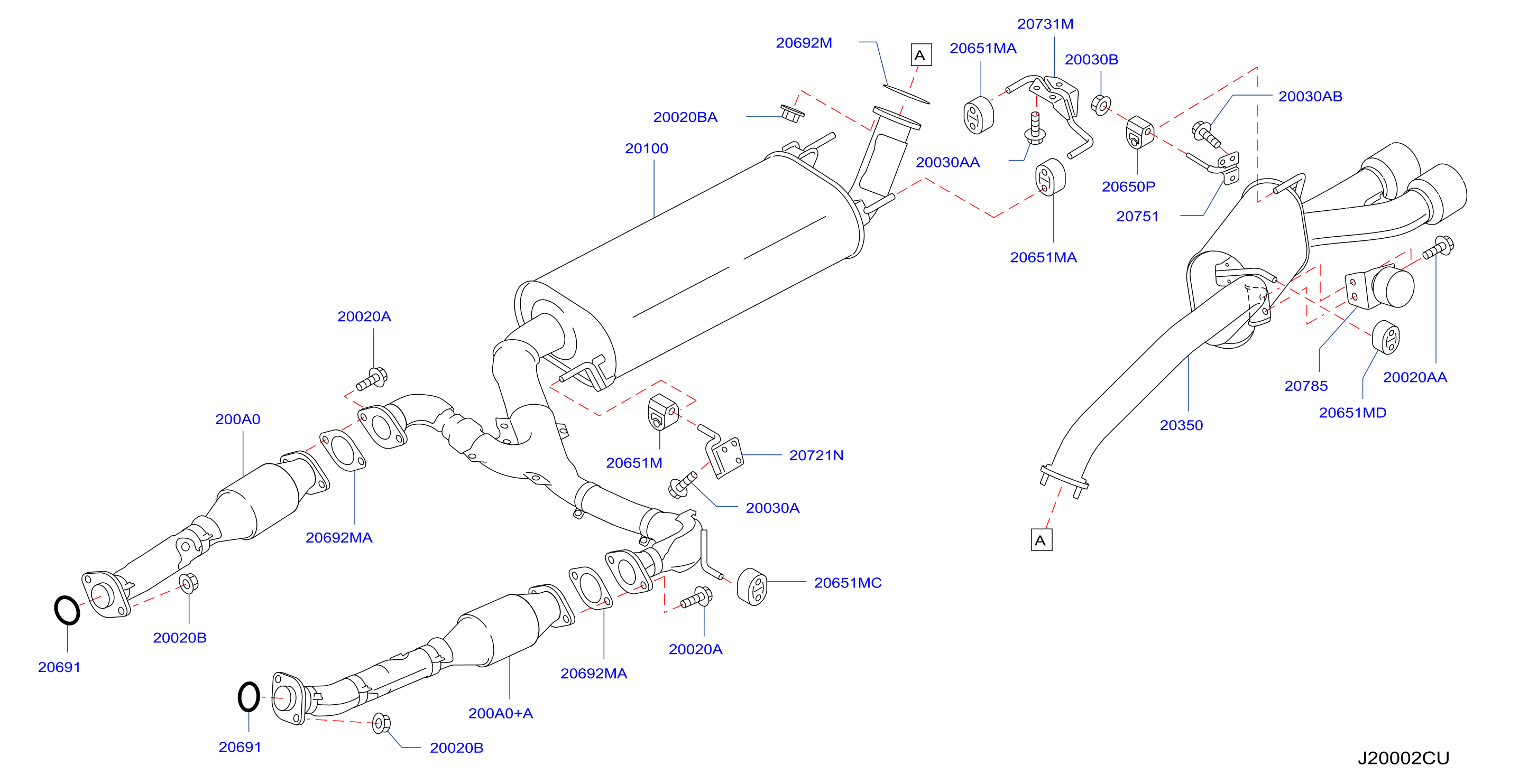 Exhaust Tube Muffler F / Gcc Gom 6Mt Gcc 5At